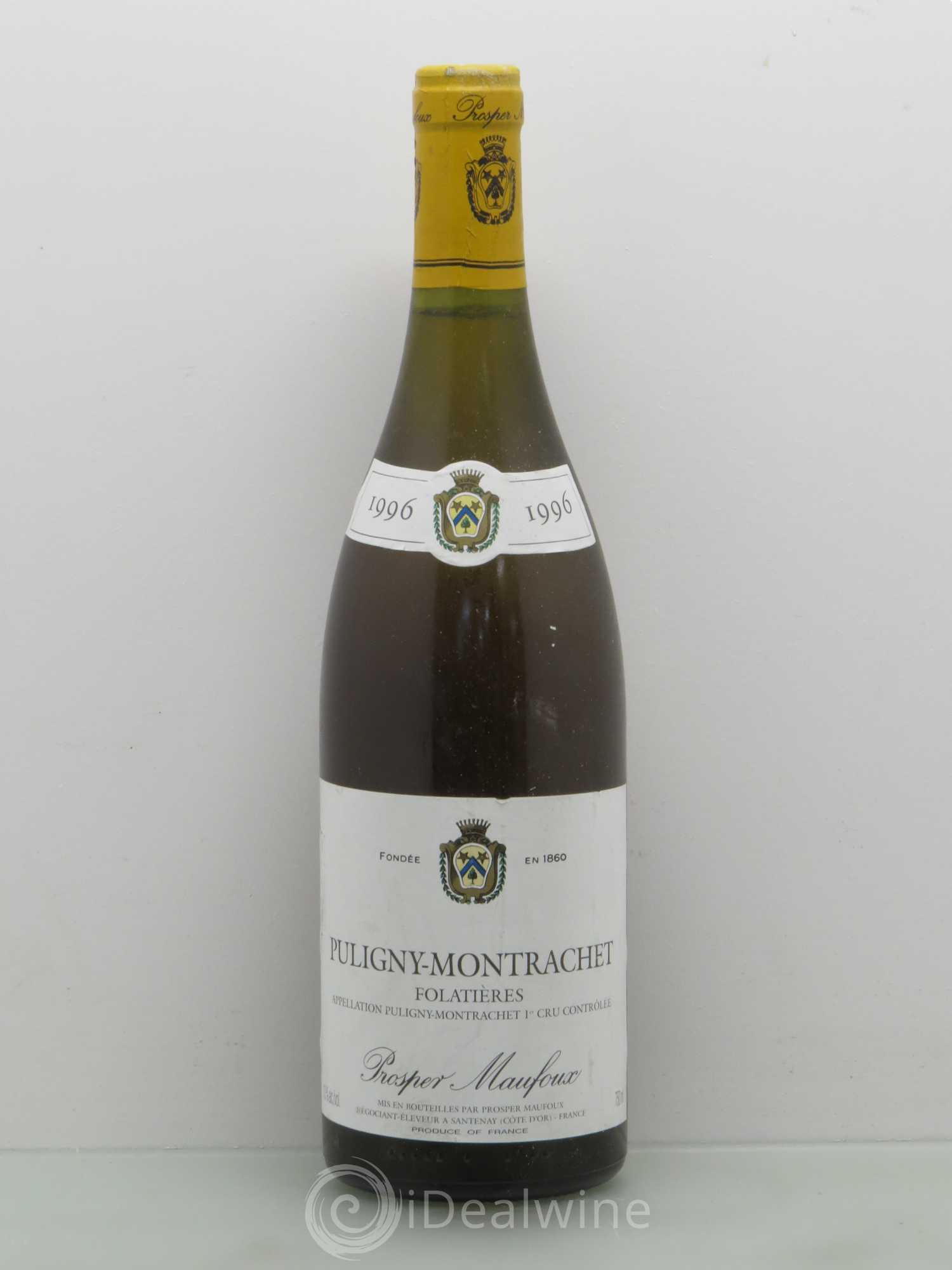 Puligny-Montrachet 1er Cru Prosper Maufoux 1996 - Posten von 1 Flasche - 0