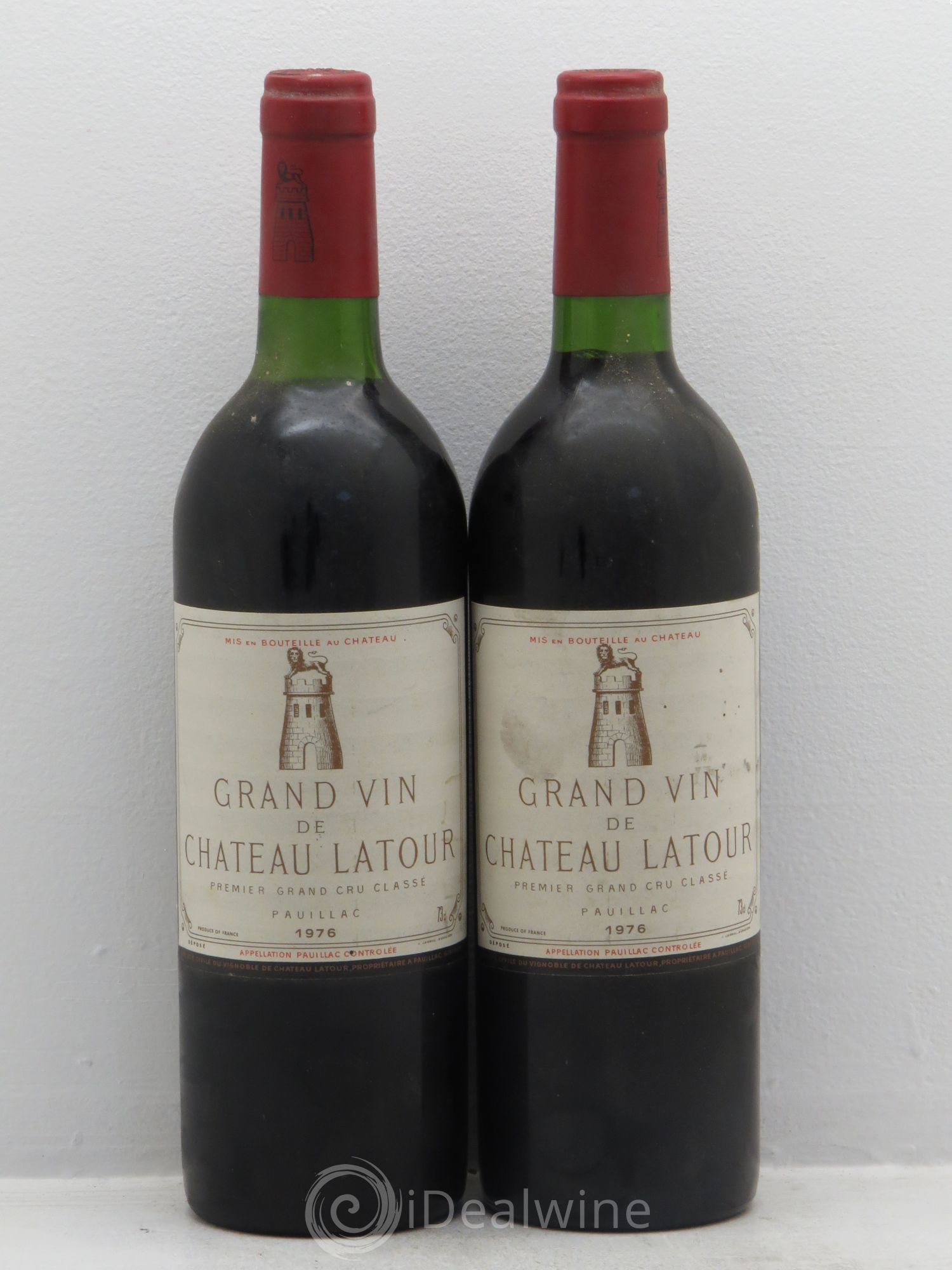 Château Latour 1er Grand Cru Classé 1976 - Lot de 2 bouteilles - 0
