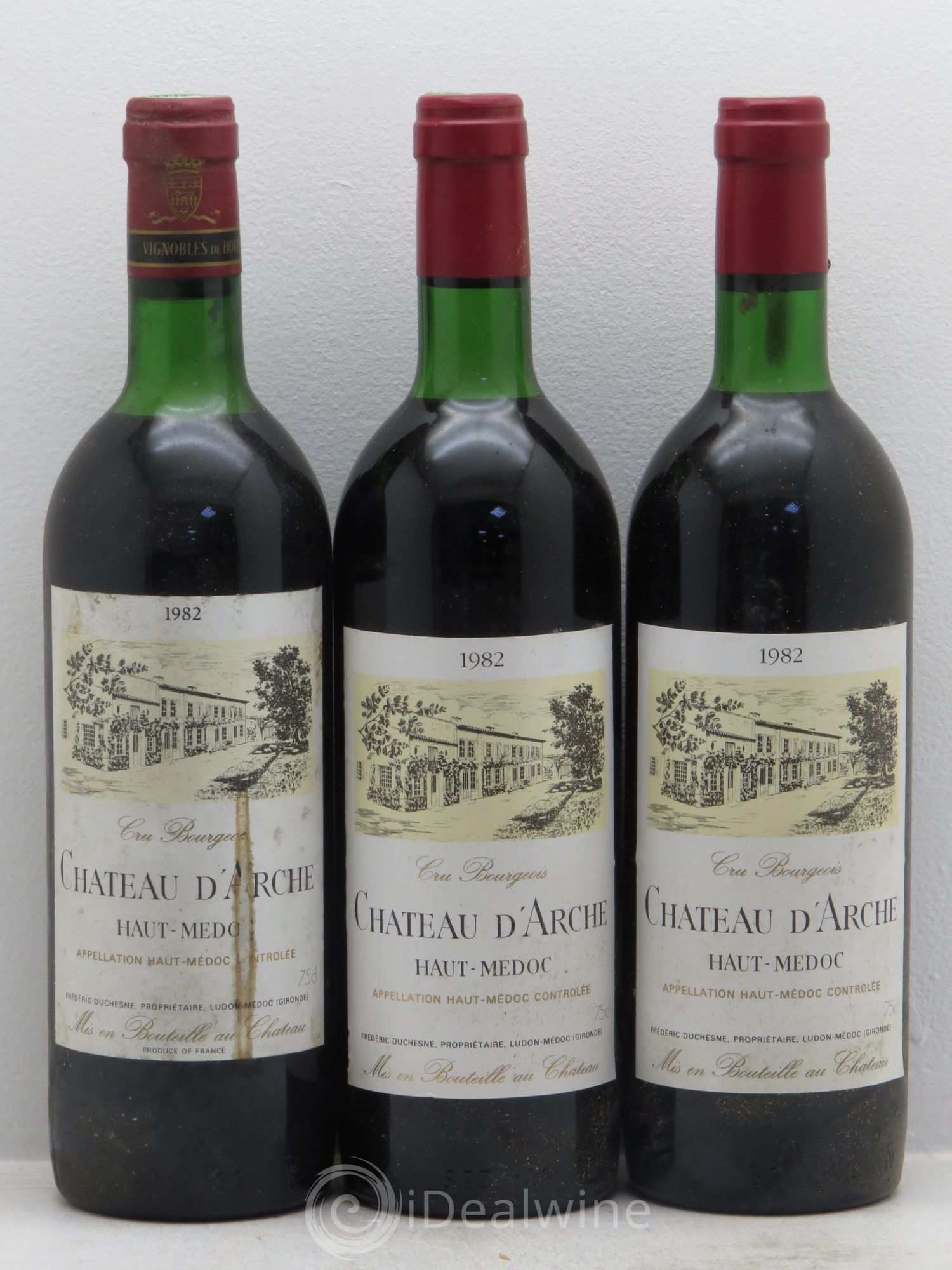 Château d'Arche Cru Bourgeois (sans prix de réserve) 1982 - Lot de 3 bouteilles - 0