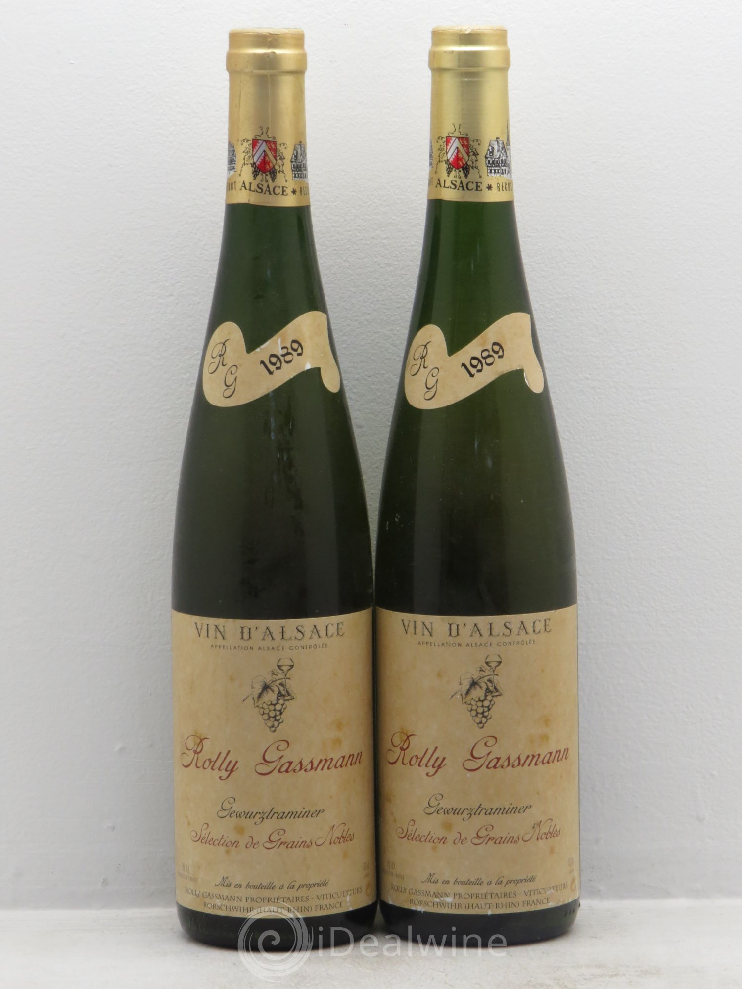 Gewurztraminer Sélection de Grains Nobles Rolly Gassmann 1989 - Lot de 2 bouteilles - 0