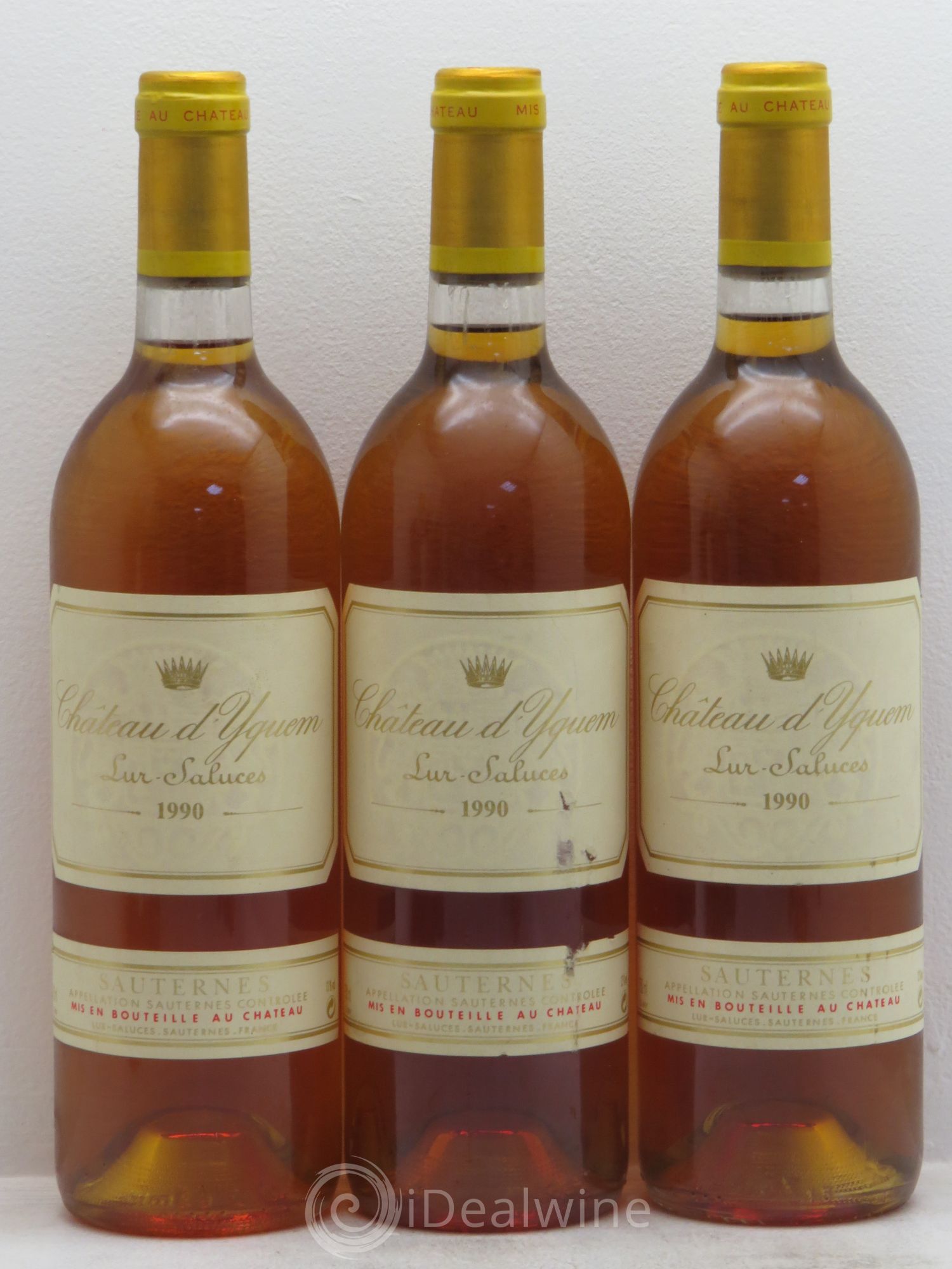 Château d' Yquem 1er Cru Classé Supérieur 1990 - Lotto di 6 bottiglie - 1