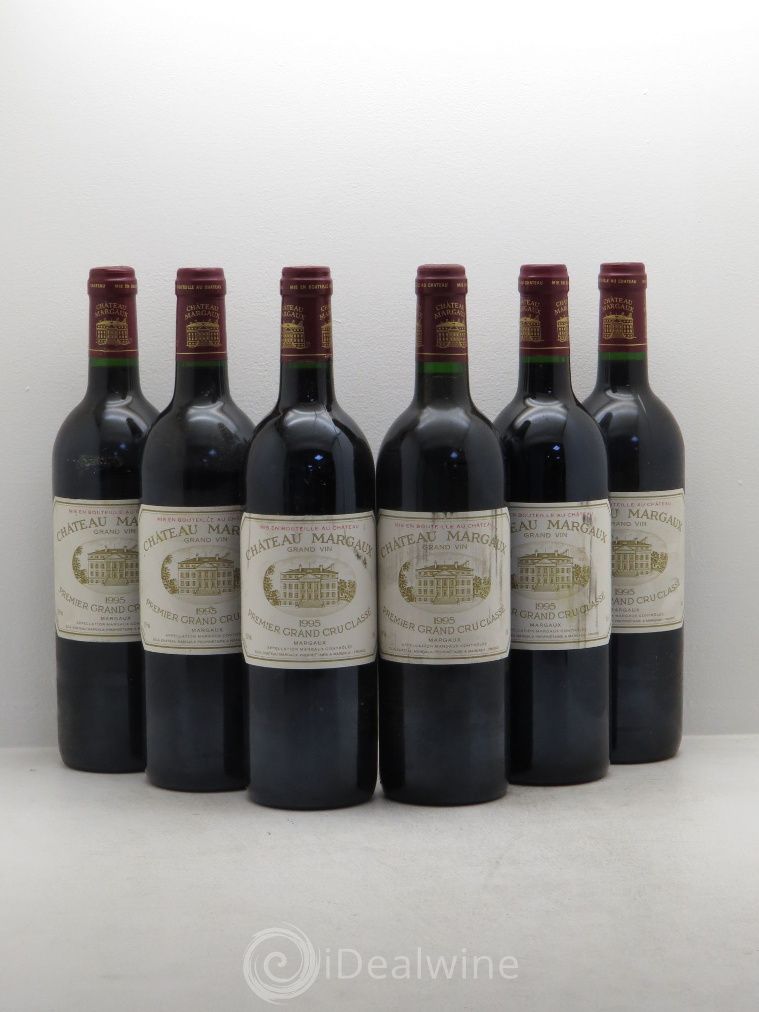 Château Margaux 1er Grand Cru Classé 1995 - Lot de 6 bouteilles - 0