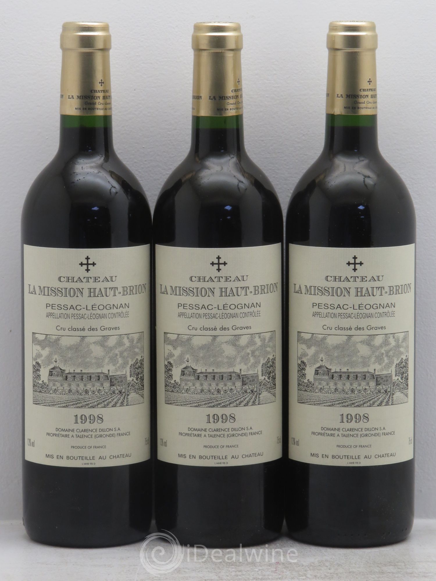 Château la Mission Haut-Brion Cru Classé de Graves 1998 - Lot de 6 bouteilles - 2
