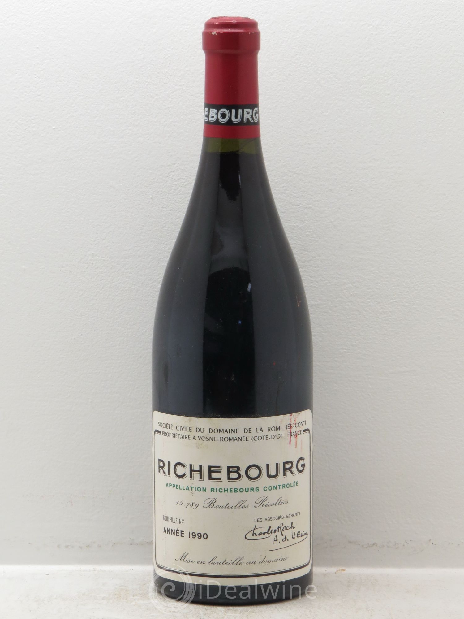Richebourg Grand Cru Domaine de la Romanée-Conti 1990 - Lot de 1 bouteille - 0