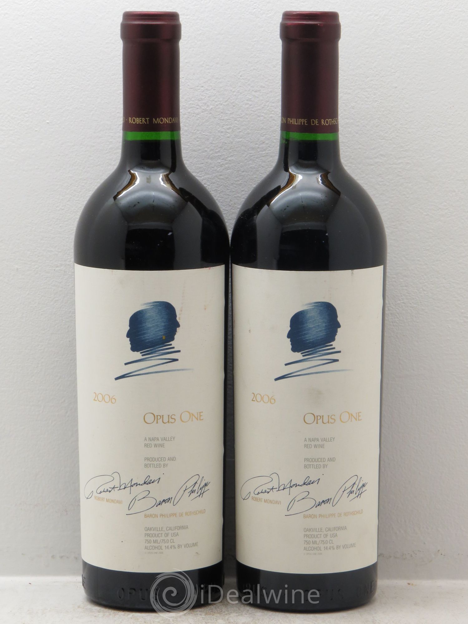 Napa Valley Opus One Robert Mondavi 2006 - Lot de 2 bouteilles - 0