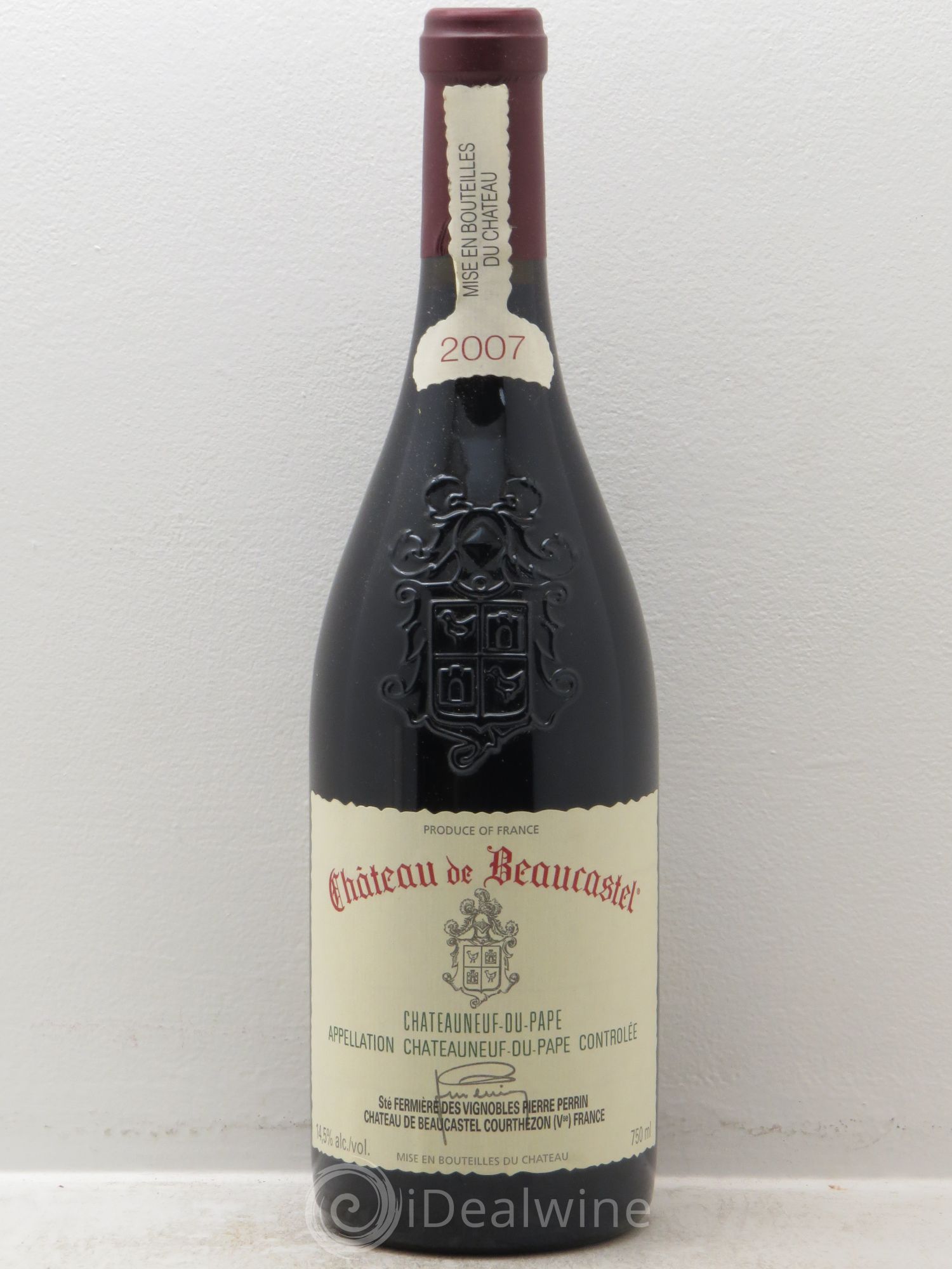 Châteauneuf-du-Pape Château de Beaucastel Famille Perrin 2007 - Lot de 1 bouteille - 0