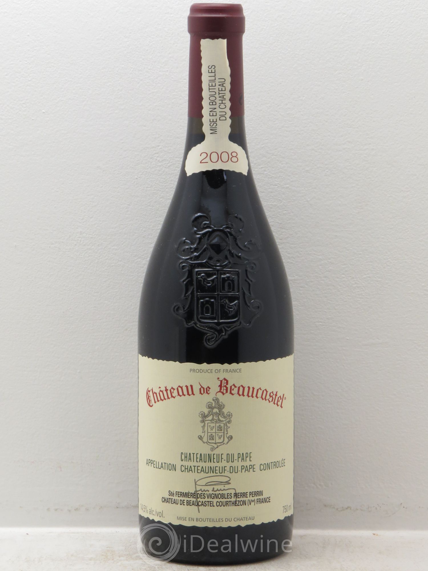 Châteauneuf-du-Pape Château de Beaucastel Famille Perrin 2008 - Lot de 1 bouteille - 0
