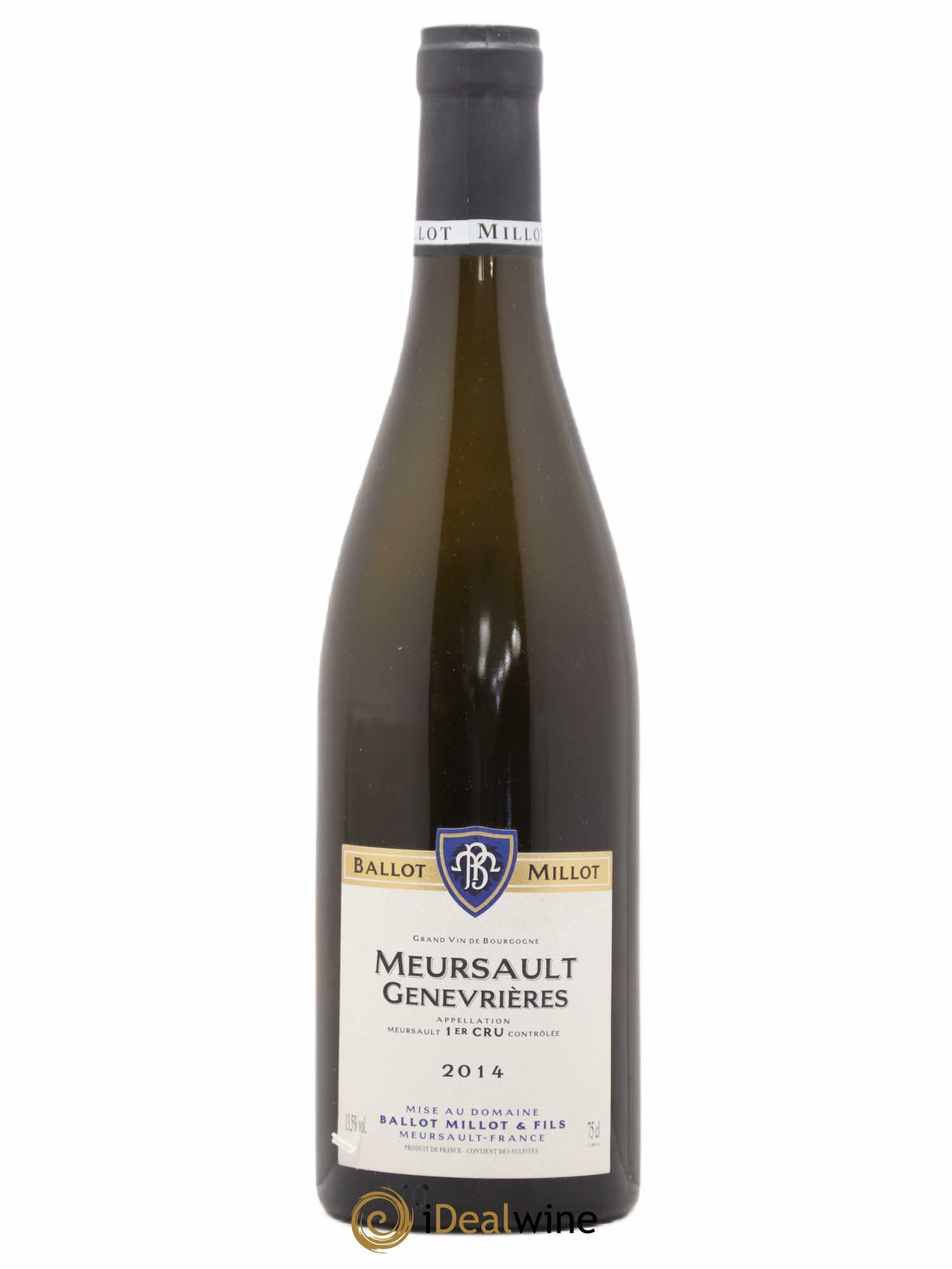 Meursault 1er Cru Genevrières Ballot Millot 2014 - Lot de 1 bouteille - 0