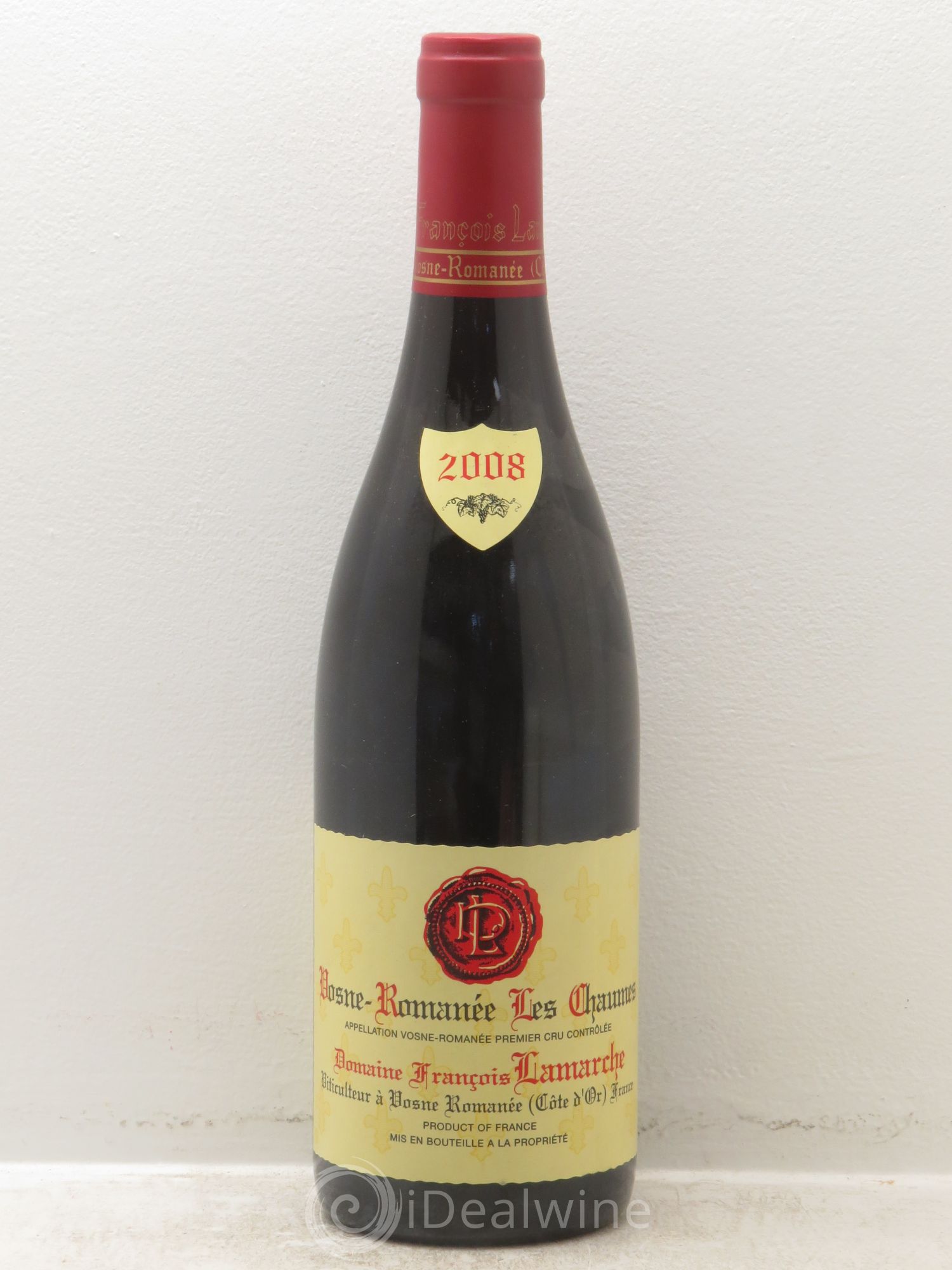 Vosne-Romanée 1er Cru Les Chaumes Lamarche (Domaine) 2008 - Lot de 1 bouteille - 0