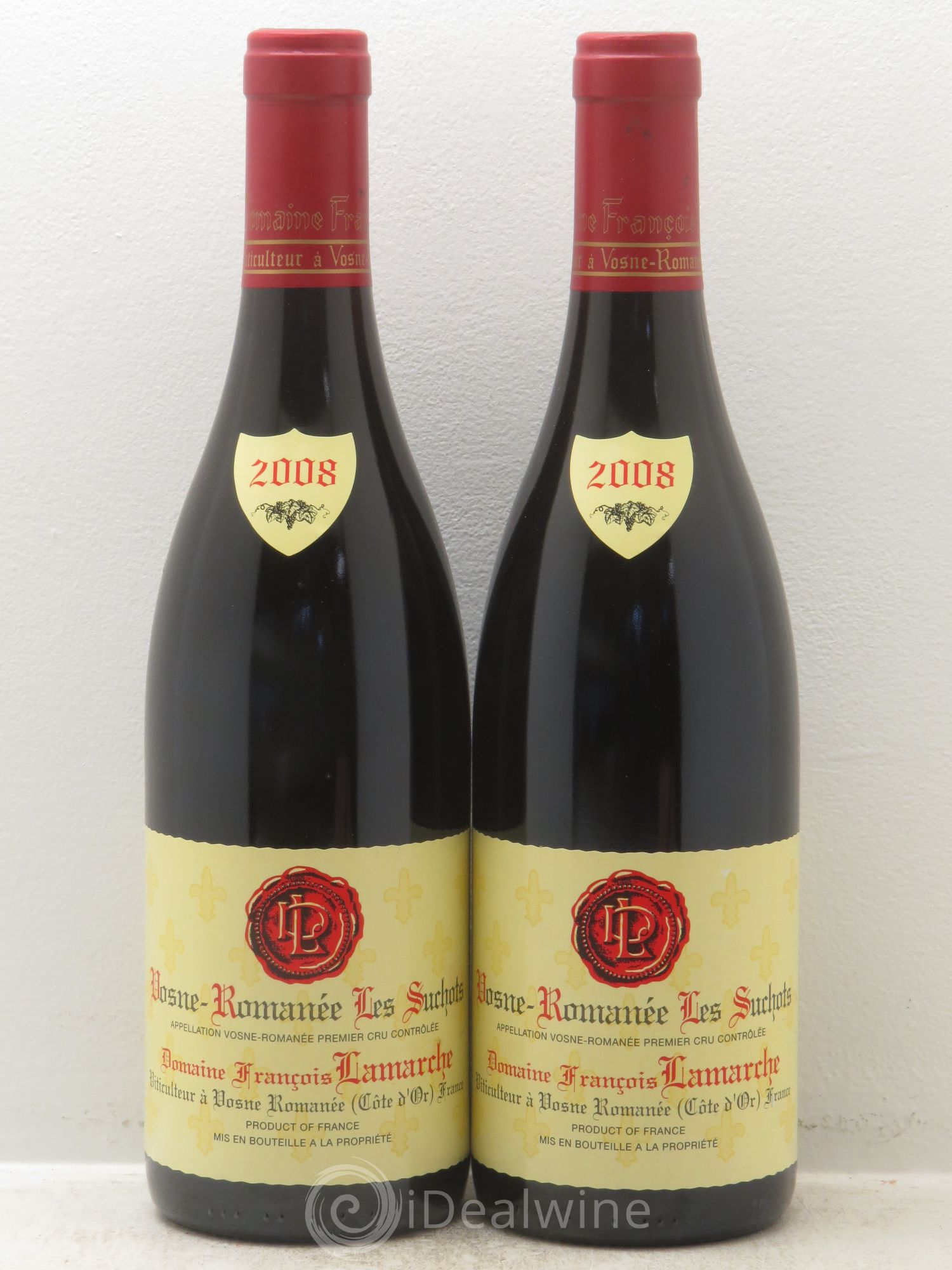Vosne-Romanée 1er Cru Les Suchots Lamarche (Domaine) 2008 - Lot de 2 bouteilles - 0