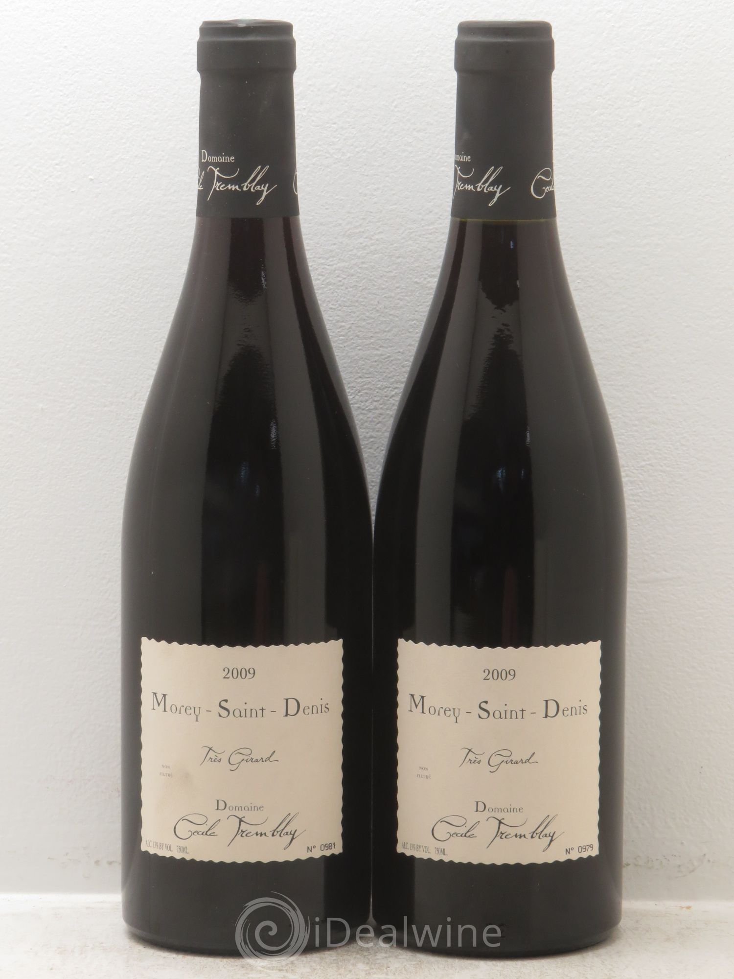 Morey-Saint-Denis Très Girard Cécile Tremblay 2009 - Lot de 2 bouteilles - 0