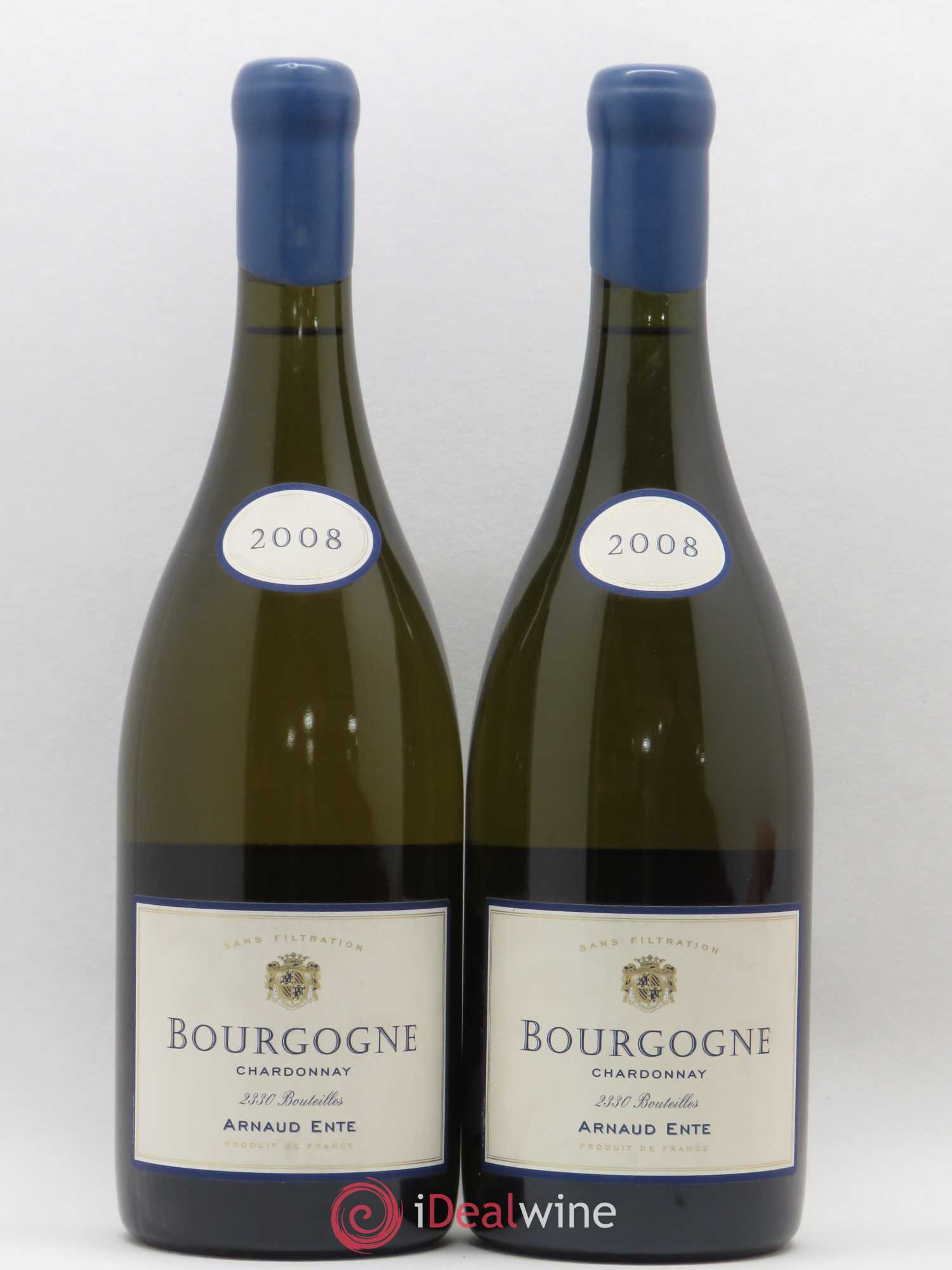 Bourgogne Chardonnay Arnaud Ente 2008 - Lot de 2 bouteilles - 0