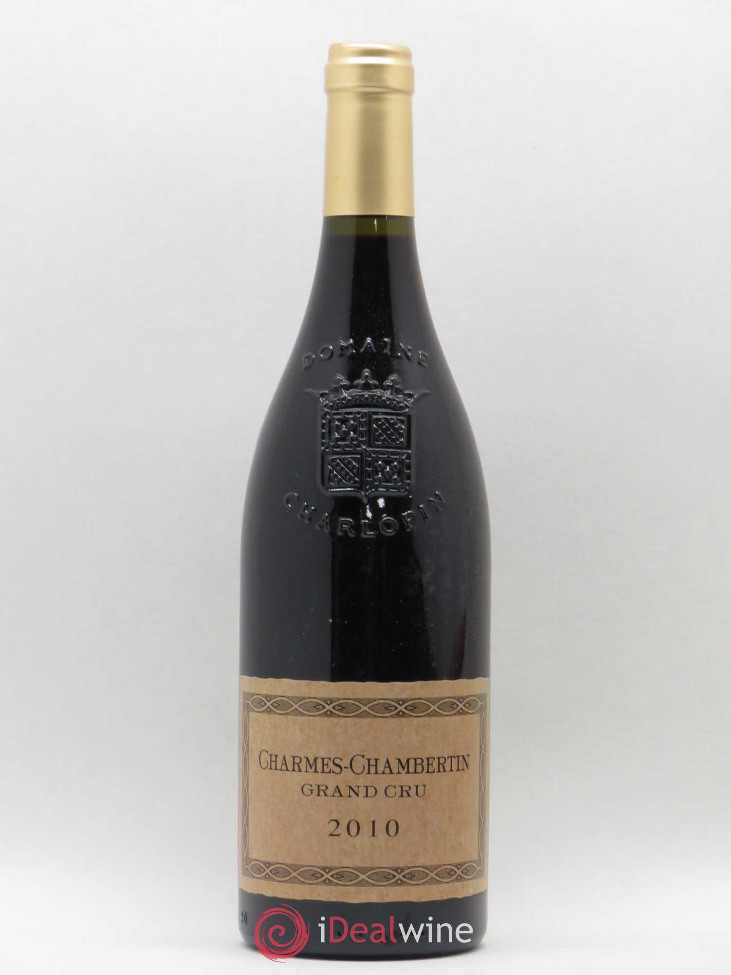Charmes-Chambertin Grand Cru Domaine Philippe Charlopin 2010 - Lot de 1 bouteille - 0