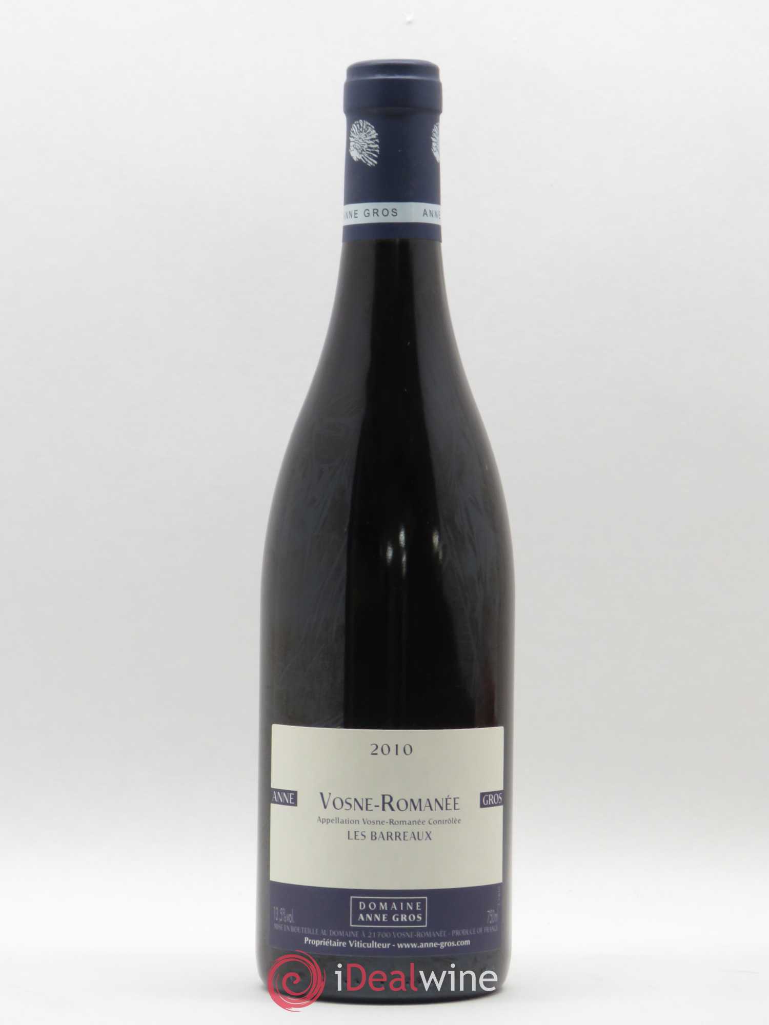 Vosne-Romanée Les Barreaux Anne Gros 2010 - Lot de 1 bouteille - 0