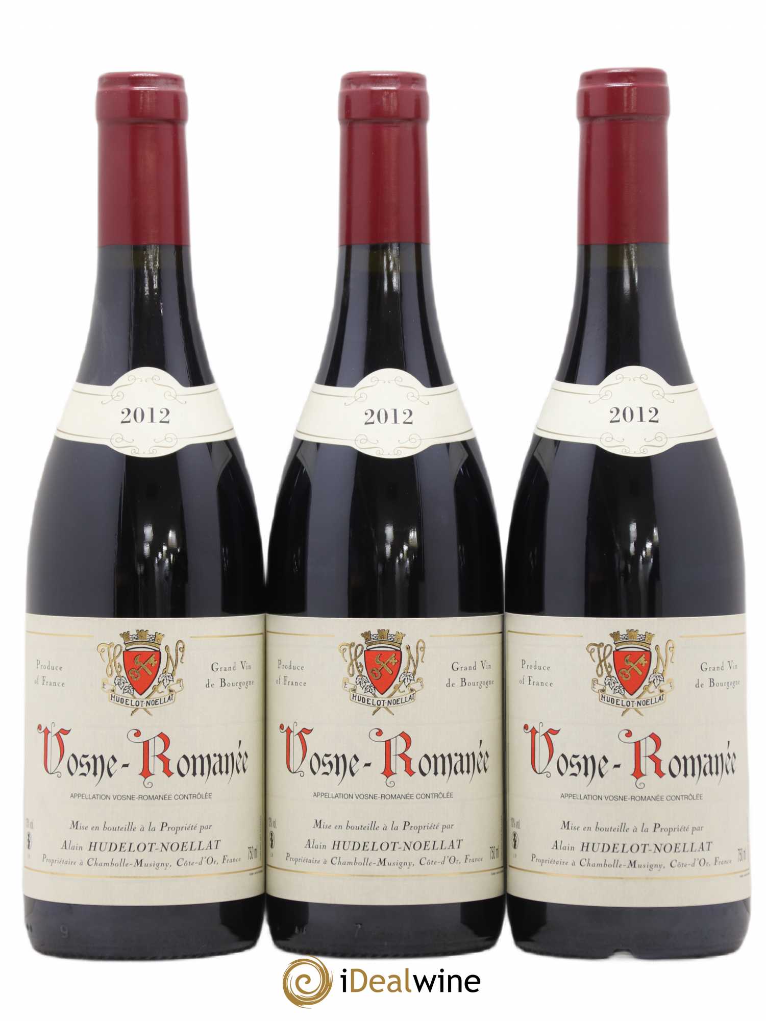 Vosne-Romanée Hudelot-Noëllat 2012 - Lot de 3 bouteilles - 0