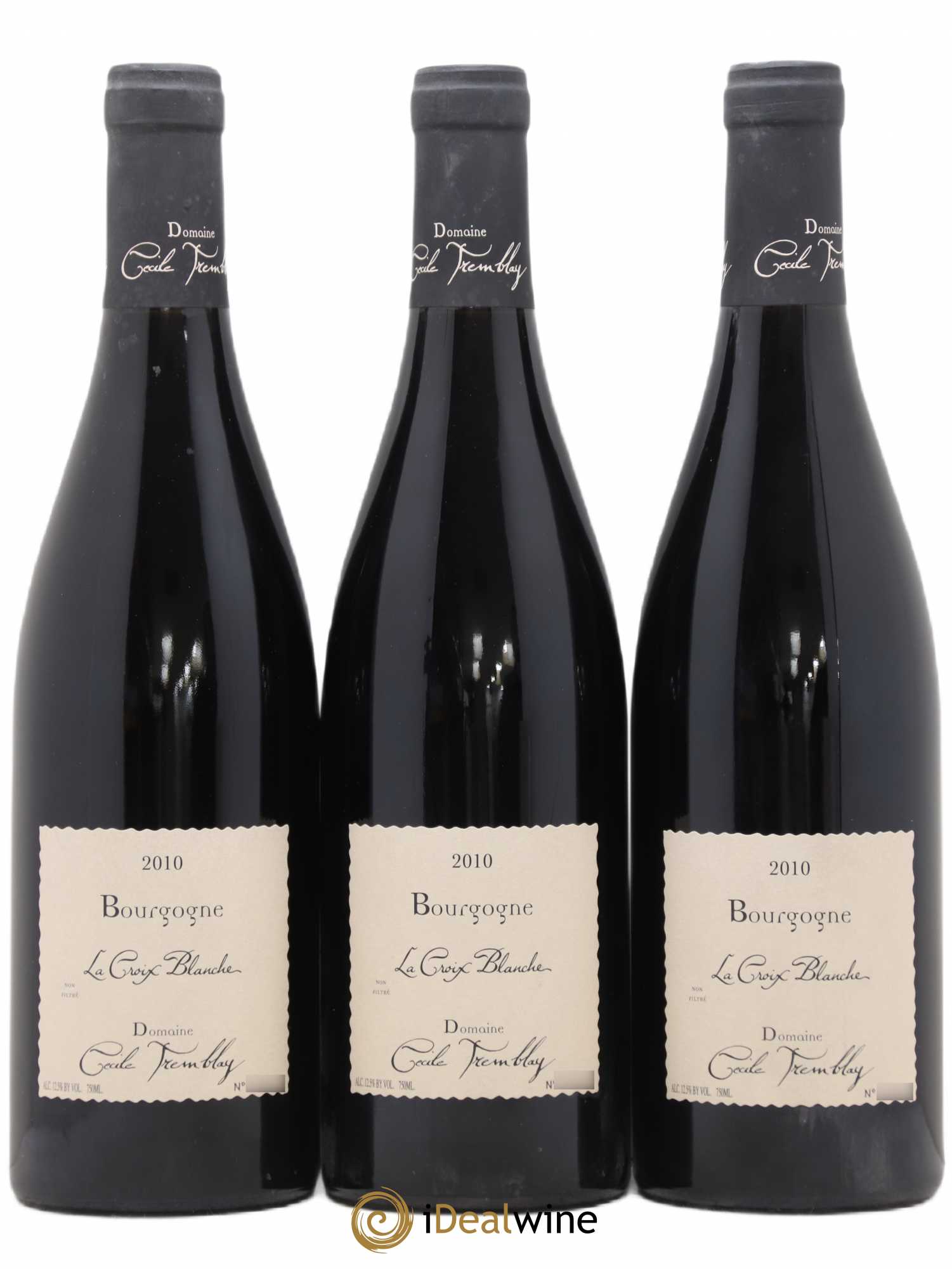 Bourgogne La Croix Blanche Cécile Tremblay 2010 - Lot de 3 bouteilles - 0