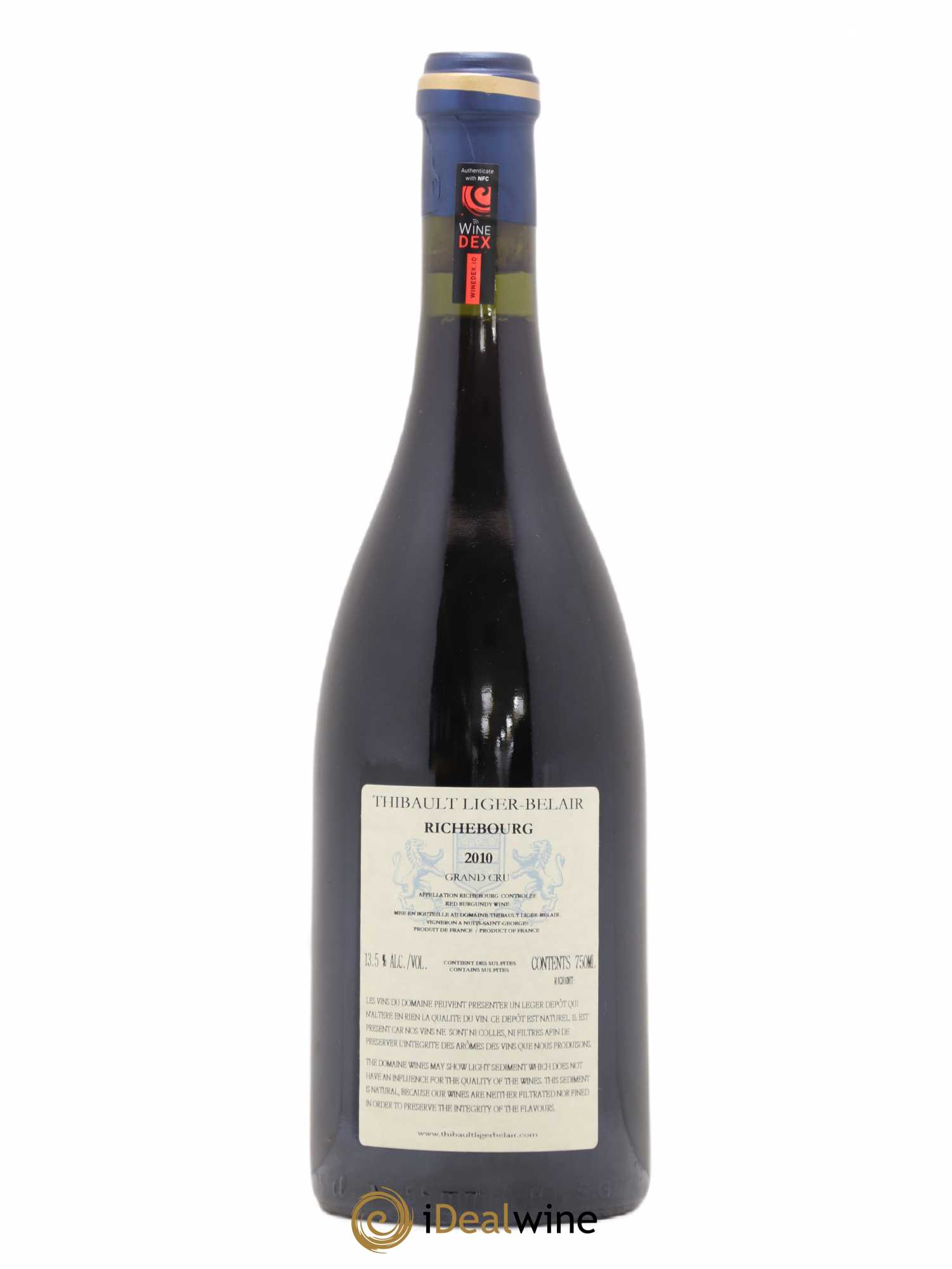 Richebourg Grand Cru Thibault Liger-Belair 2010 - Lot de 1 bouteille - 1