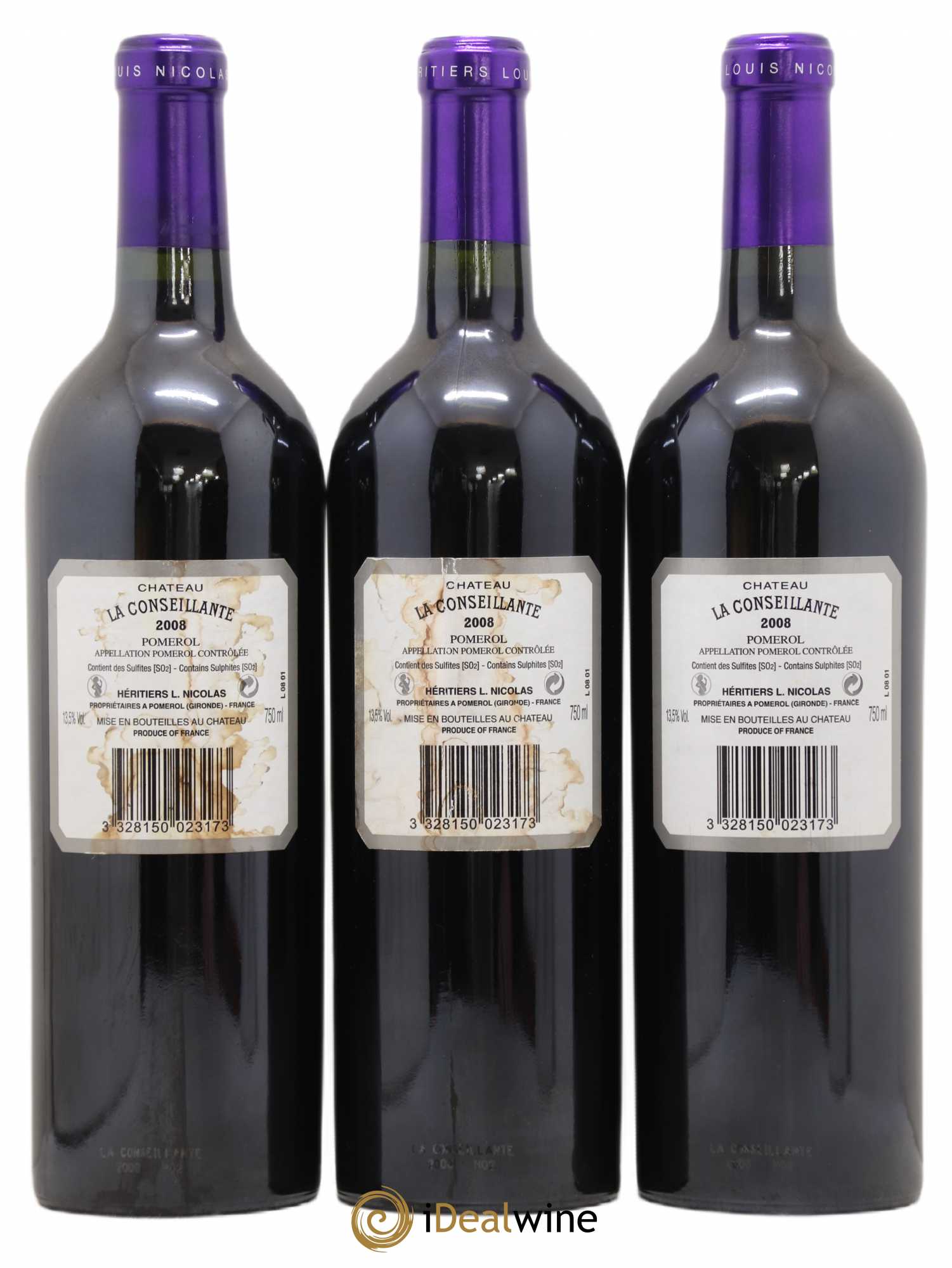 Château la Conseillante 2008 - Lot de 3 bouteilles - 1
