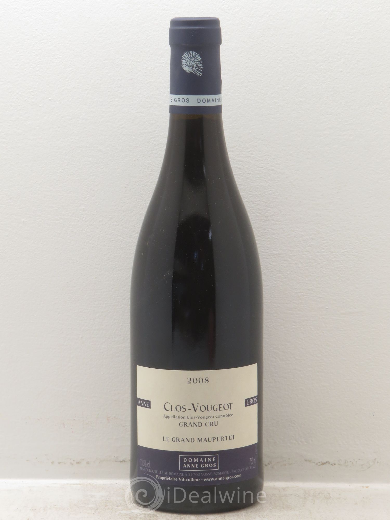 Clos de Vougeot Grand Cru Le Grand Maupertui Anne Gros 2008 - Lot de 1 bouteille - 0