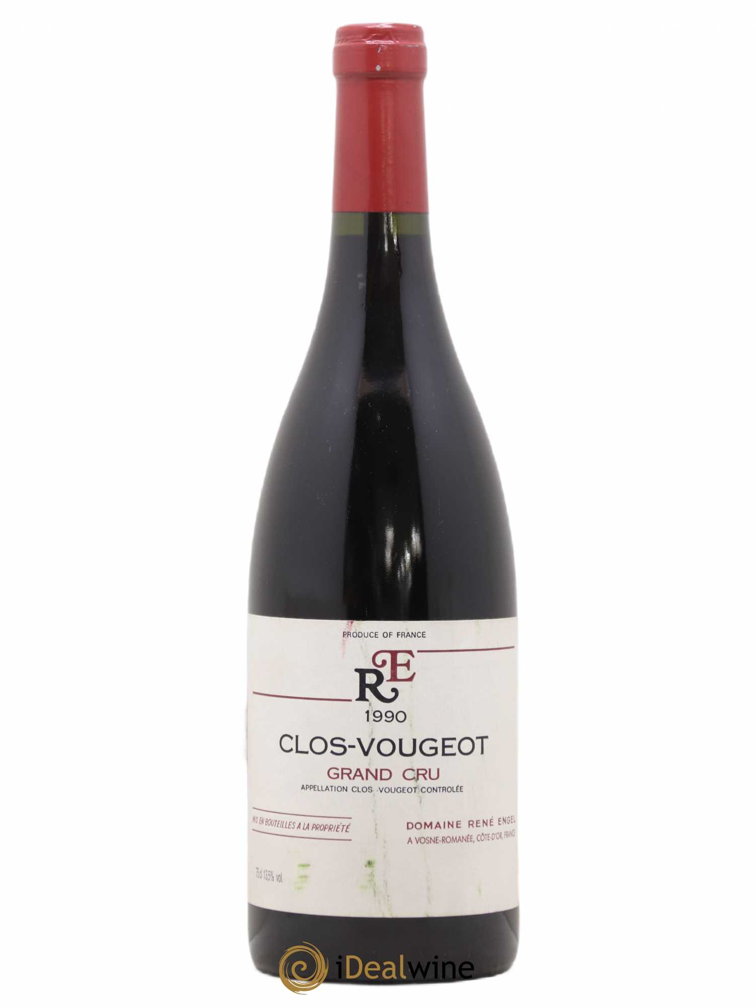 Clos de Vougeot Grand Cru Domaine René Engel - Domaine Eugénie 1990 - Lot de 1 bouteille - 0