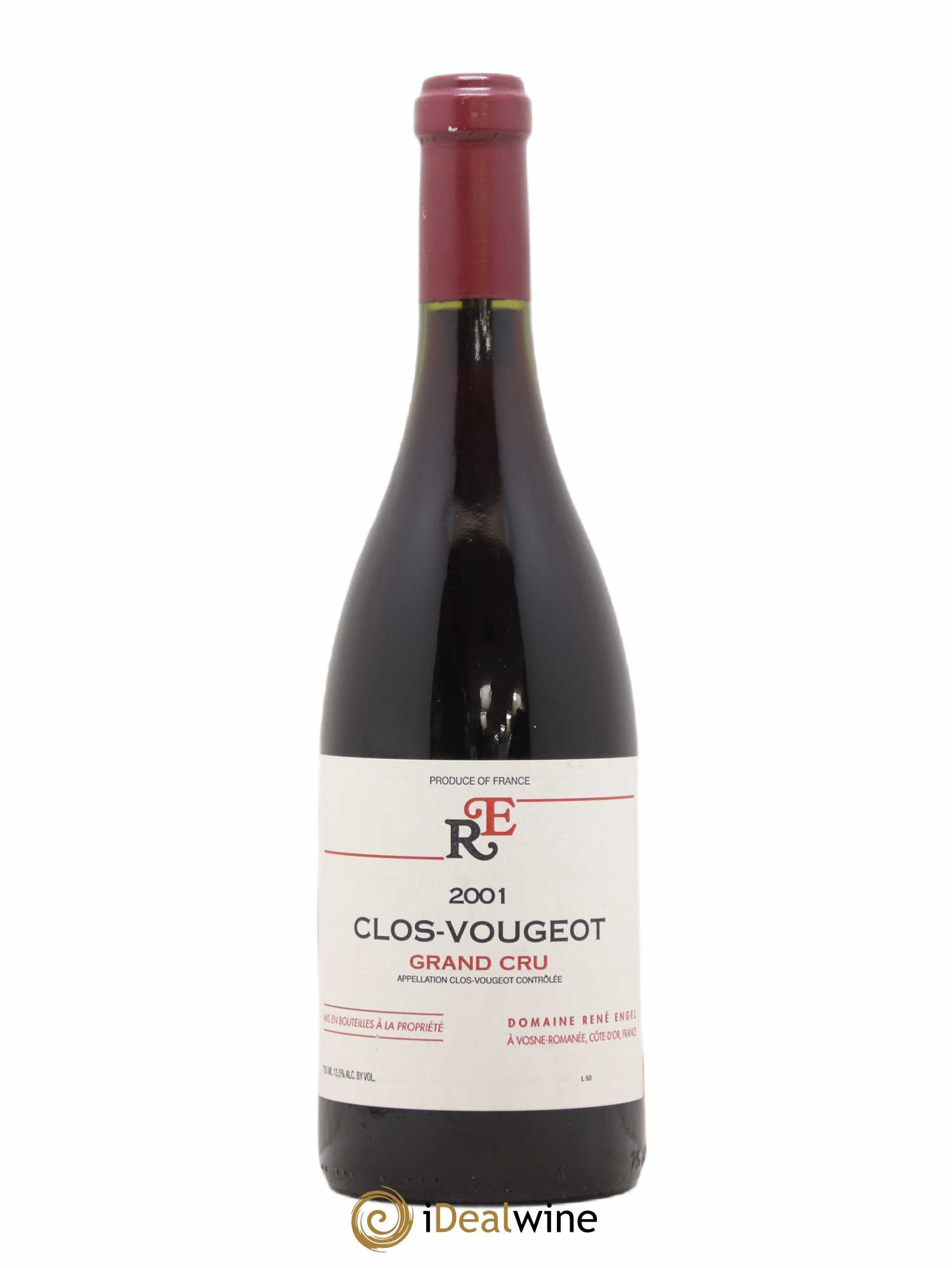 Clos de Vougeot Grand Cru Domaine René Engel - Domaine Eugénie 2001 - Lot de 1 bouteille - 0