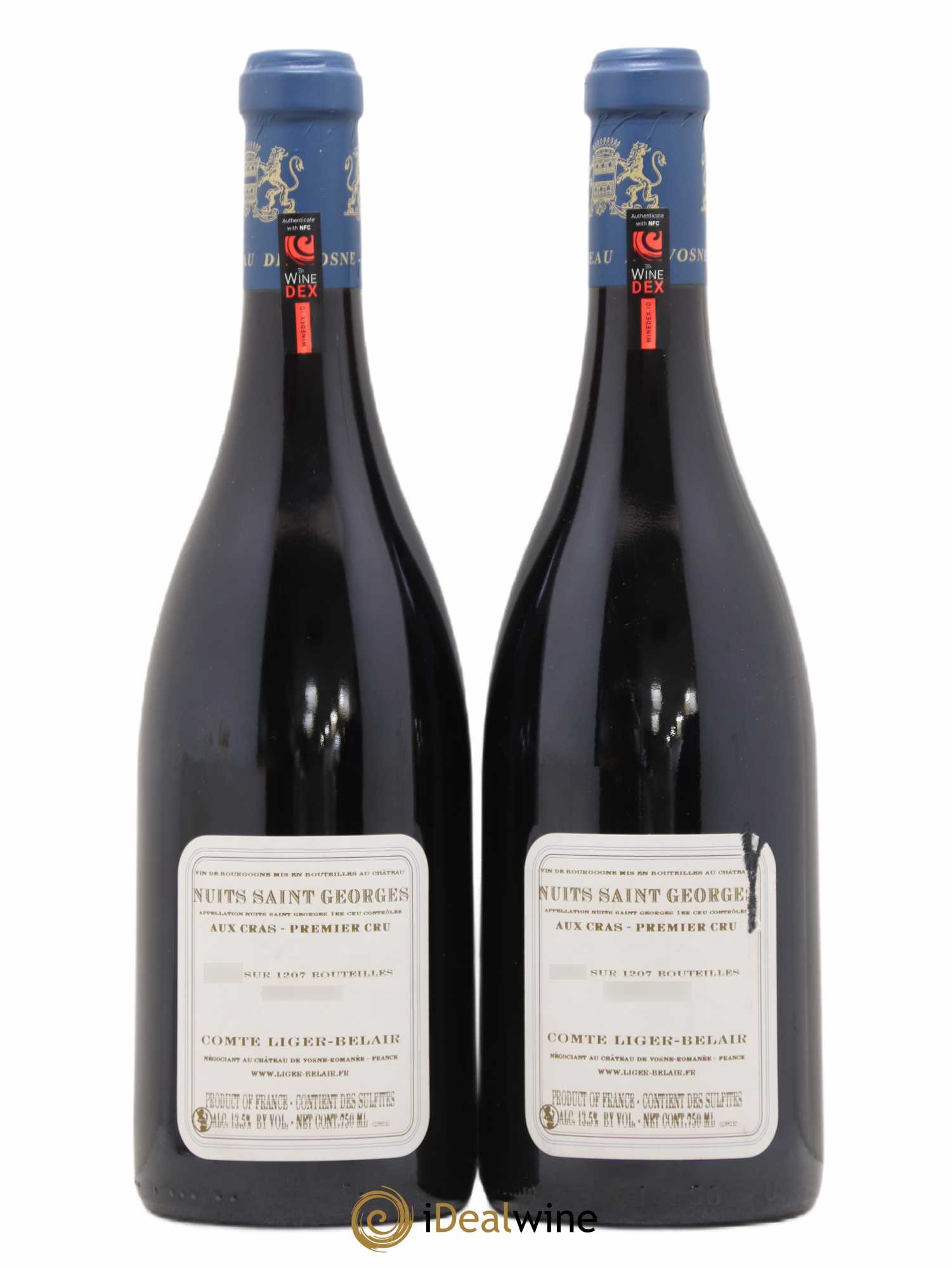 Nuits-Saint-Georges 1er Cru Aux Cras Comte Liger-Belair (Domaine du) 2010 - Lot de 2 bouteilles - 1