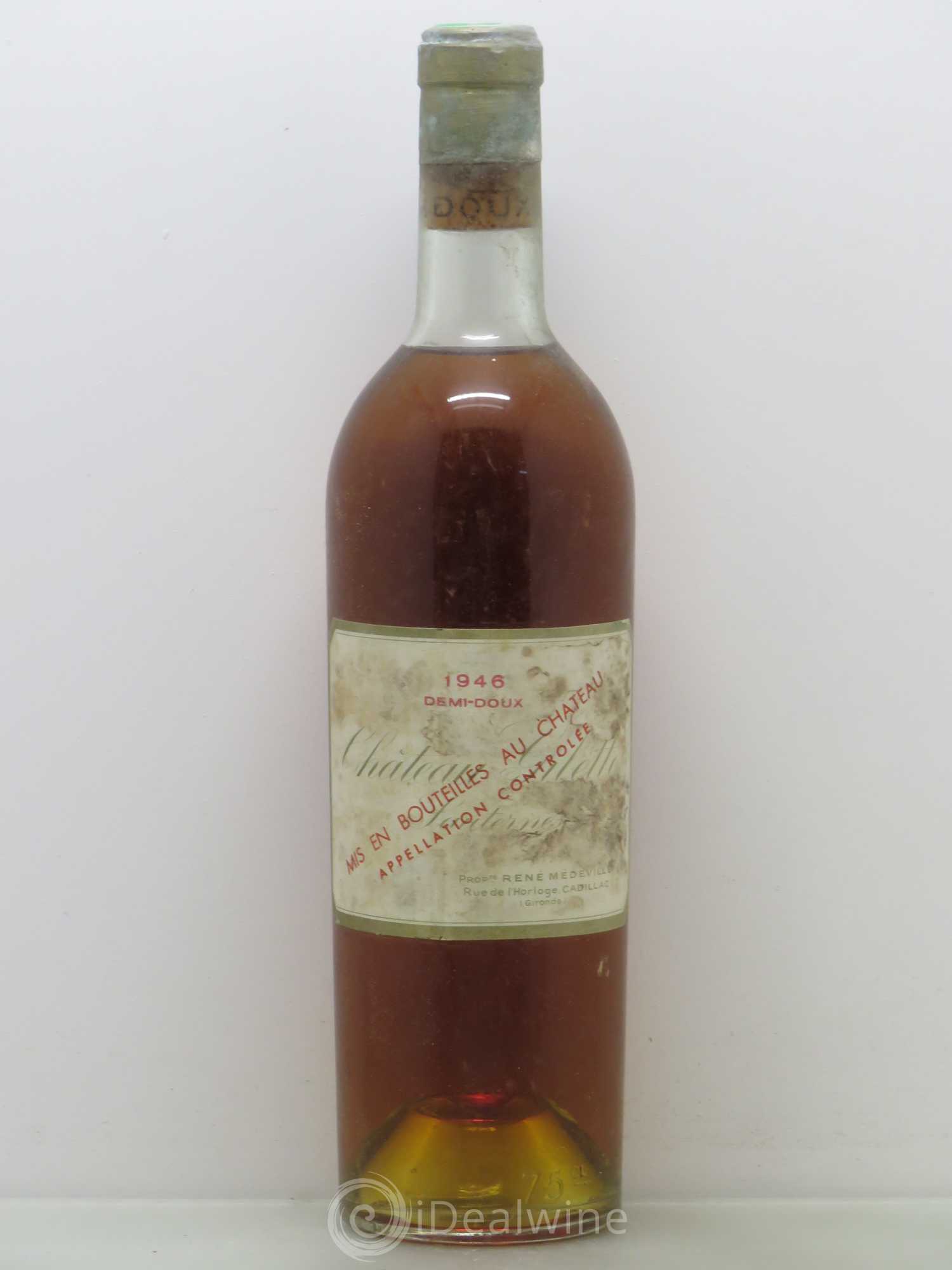 Château Gilette demi-doux 1946 - Lotto di 1 bottiglia - 0