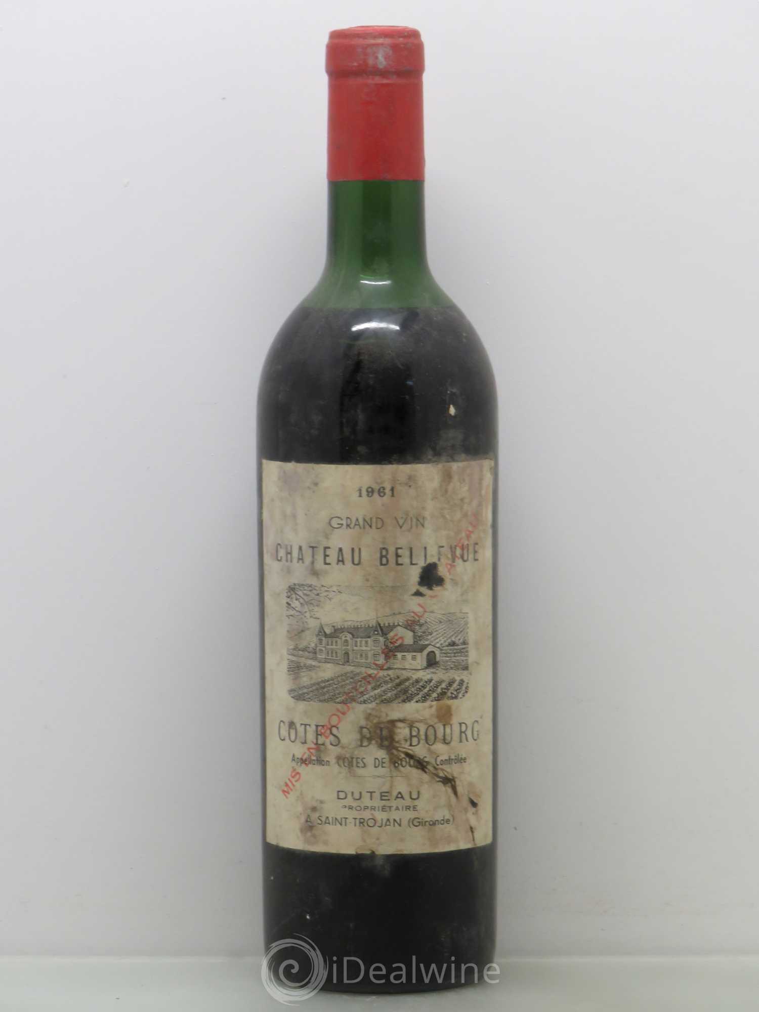 Château Bellevue Grand Cru Classé 1961 - Lot of 1 bottle - 0