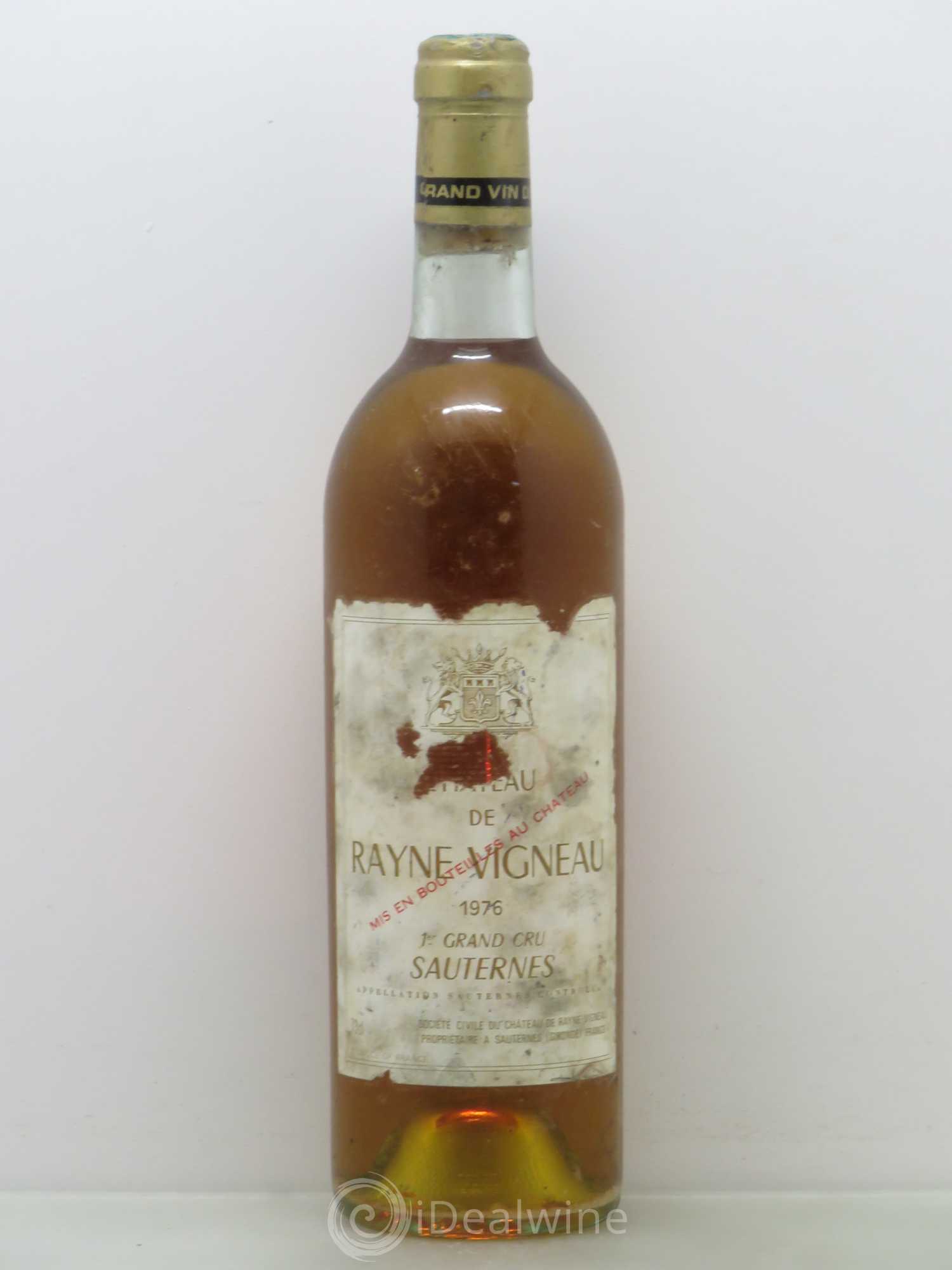 Château de Rayne Vigneau 1er Grand Cru Classé 1976 - Lotto di 1 bottiglia - 0