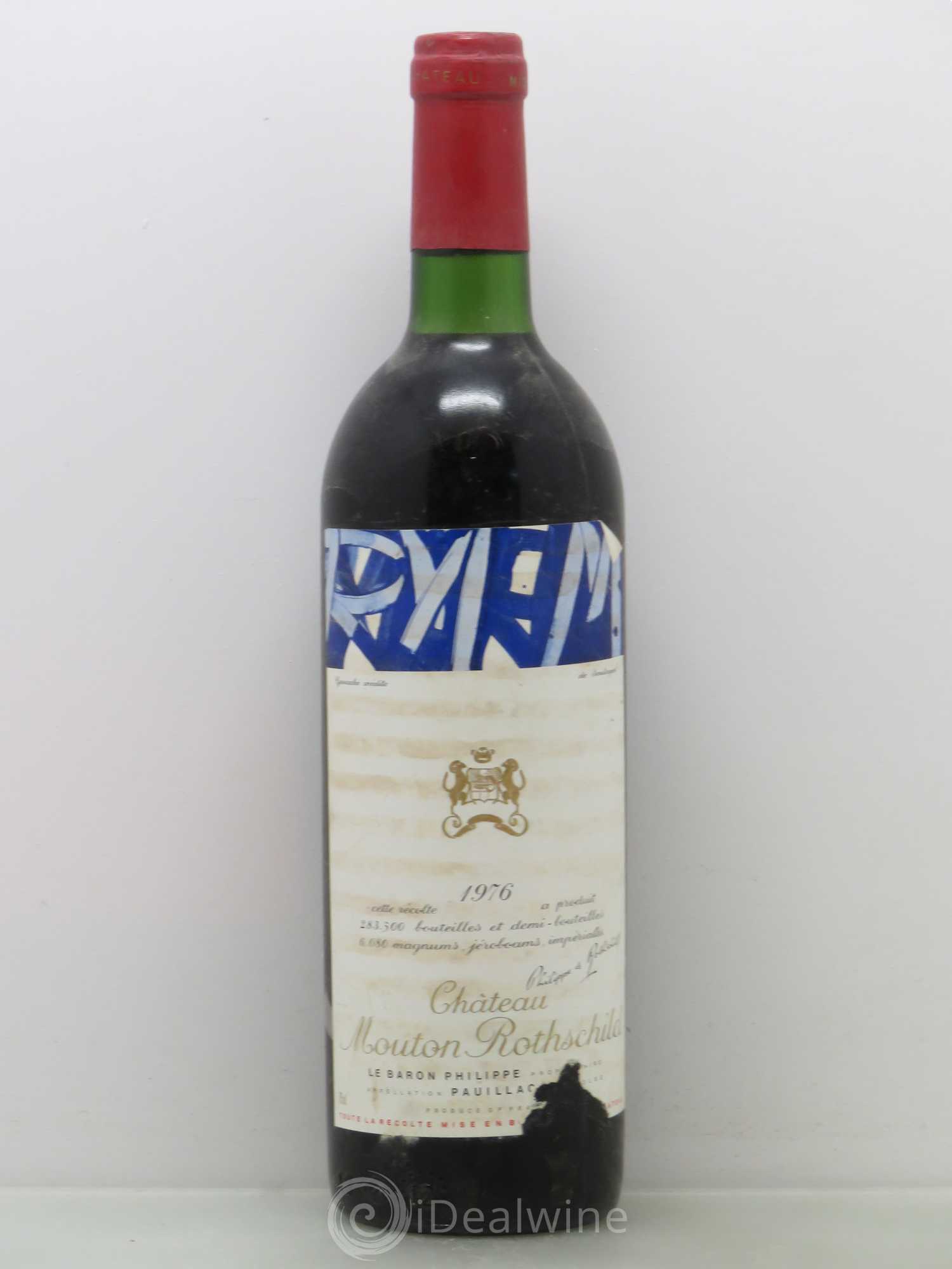 Château Mouton Rothschild 1er Grand Cru Classé 1976 - Lot de 1 bouteille - 0