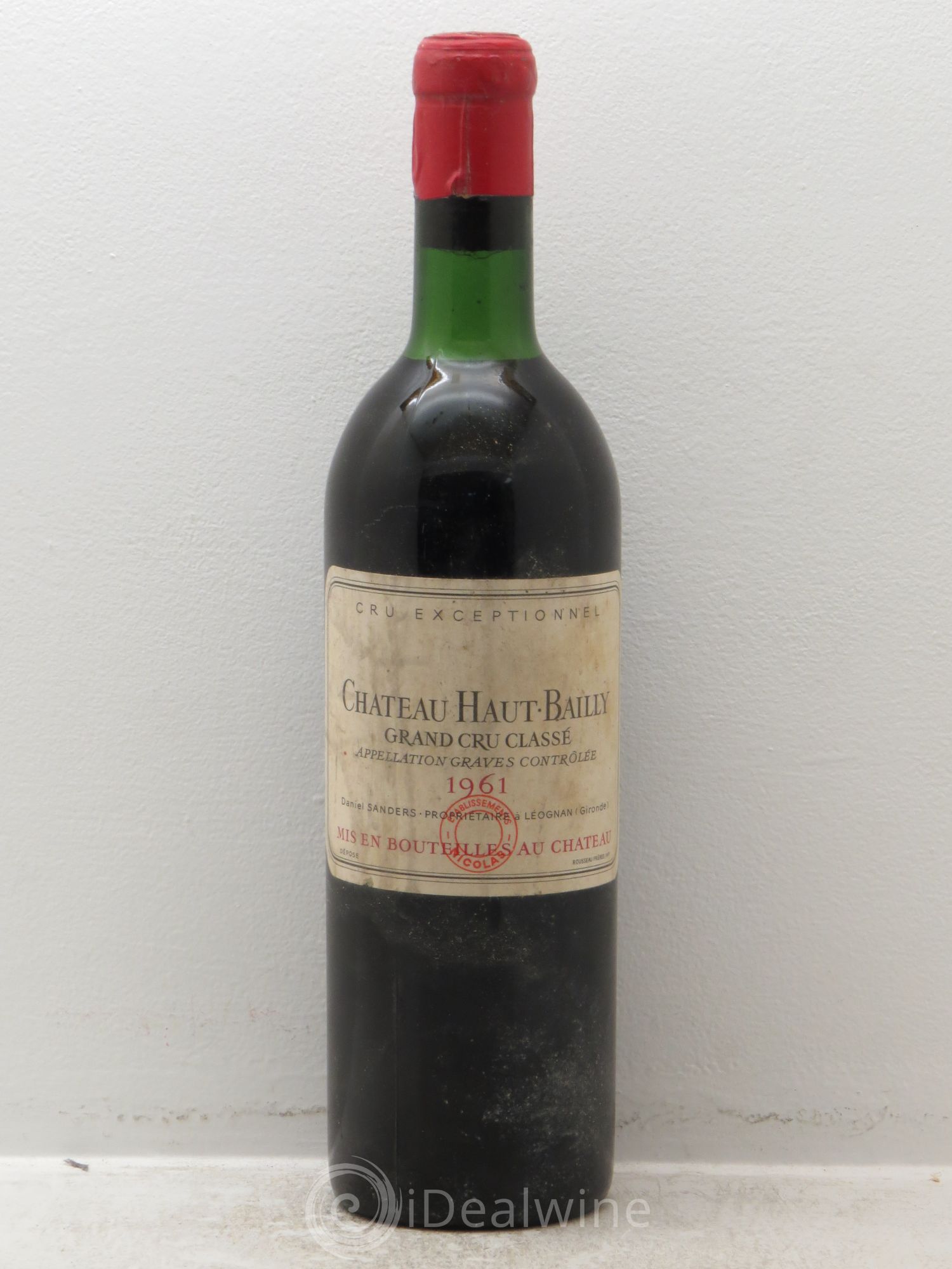 Château Haut-Bailly Cru Classé de Graves 1961 - Lot de 1 bouteille - 0