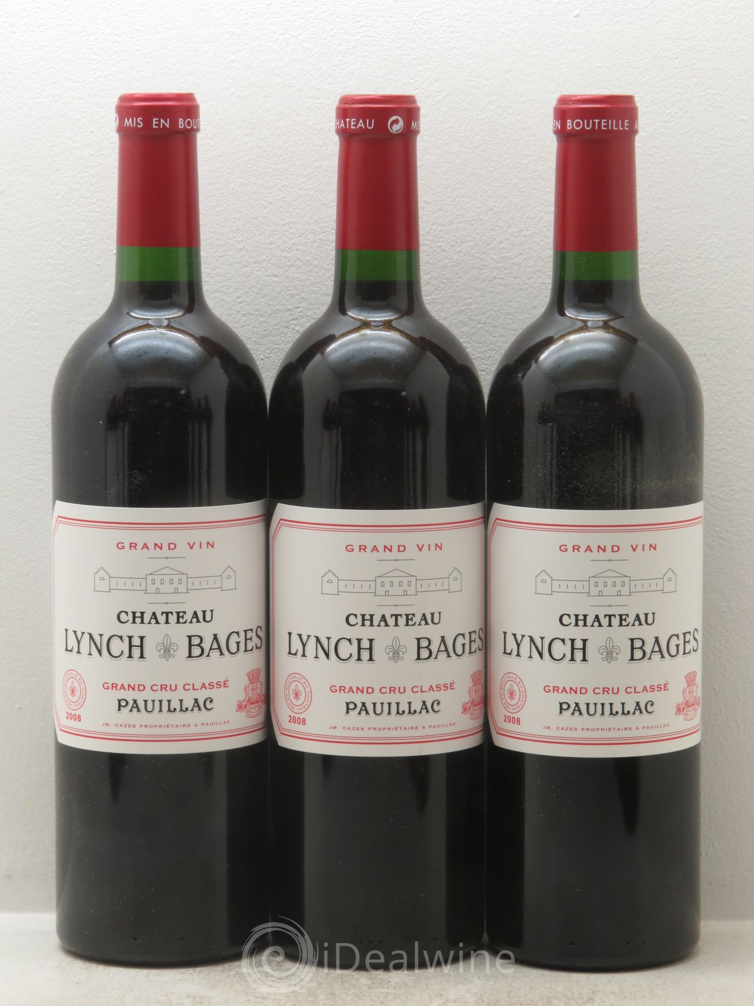 Château Lynch Bages 5ème Grand Cru Classé 2008 - Lot de 12 bouteilles - 1
