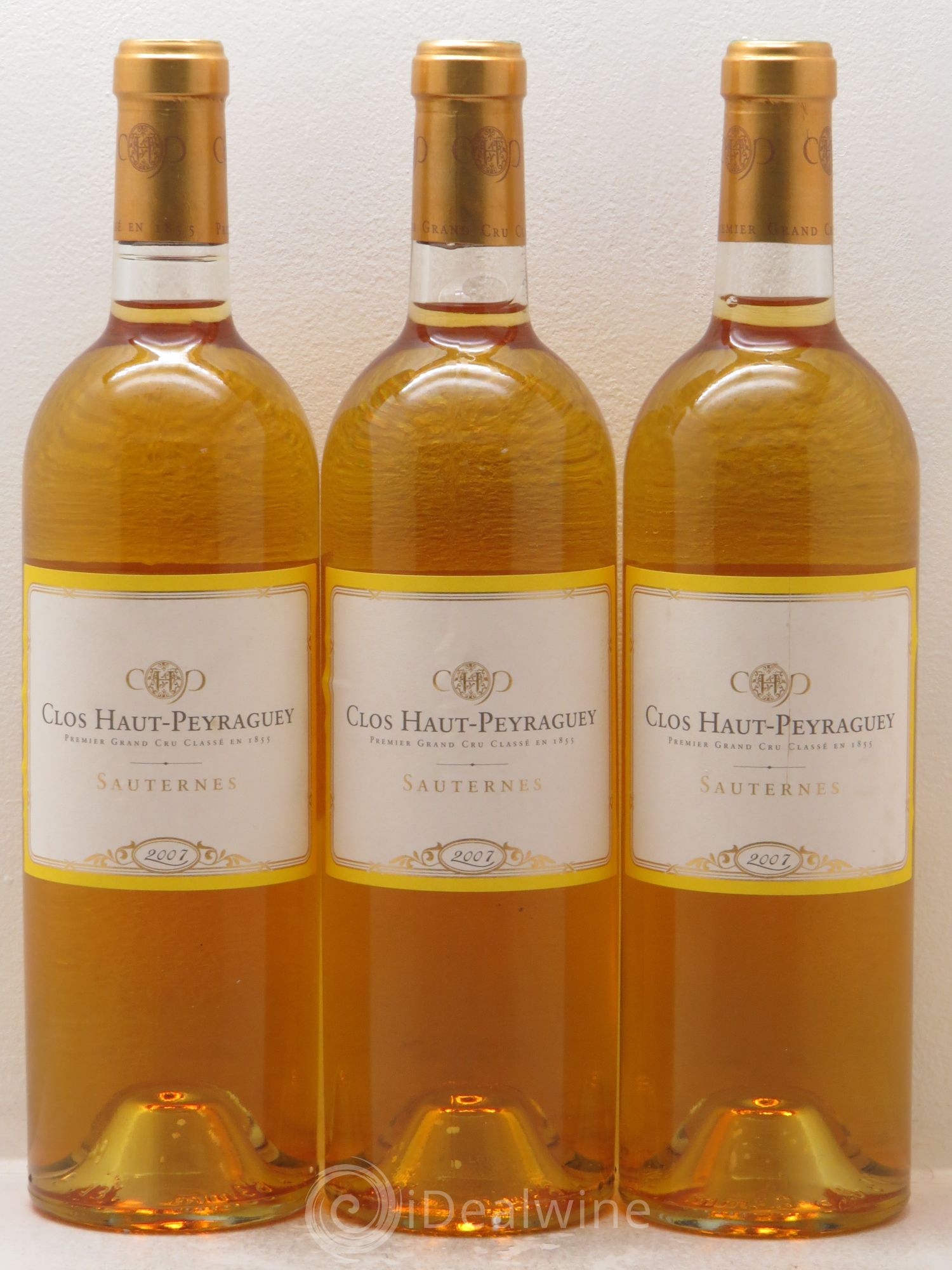 Clos Haut-Peyraguey 1er Grand Cru Classé 2007 - Lotto di 3 bottiglie - 0