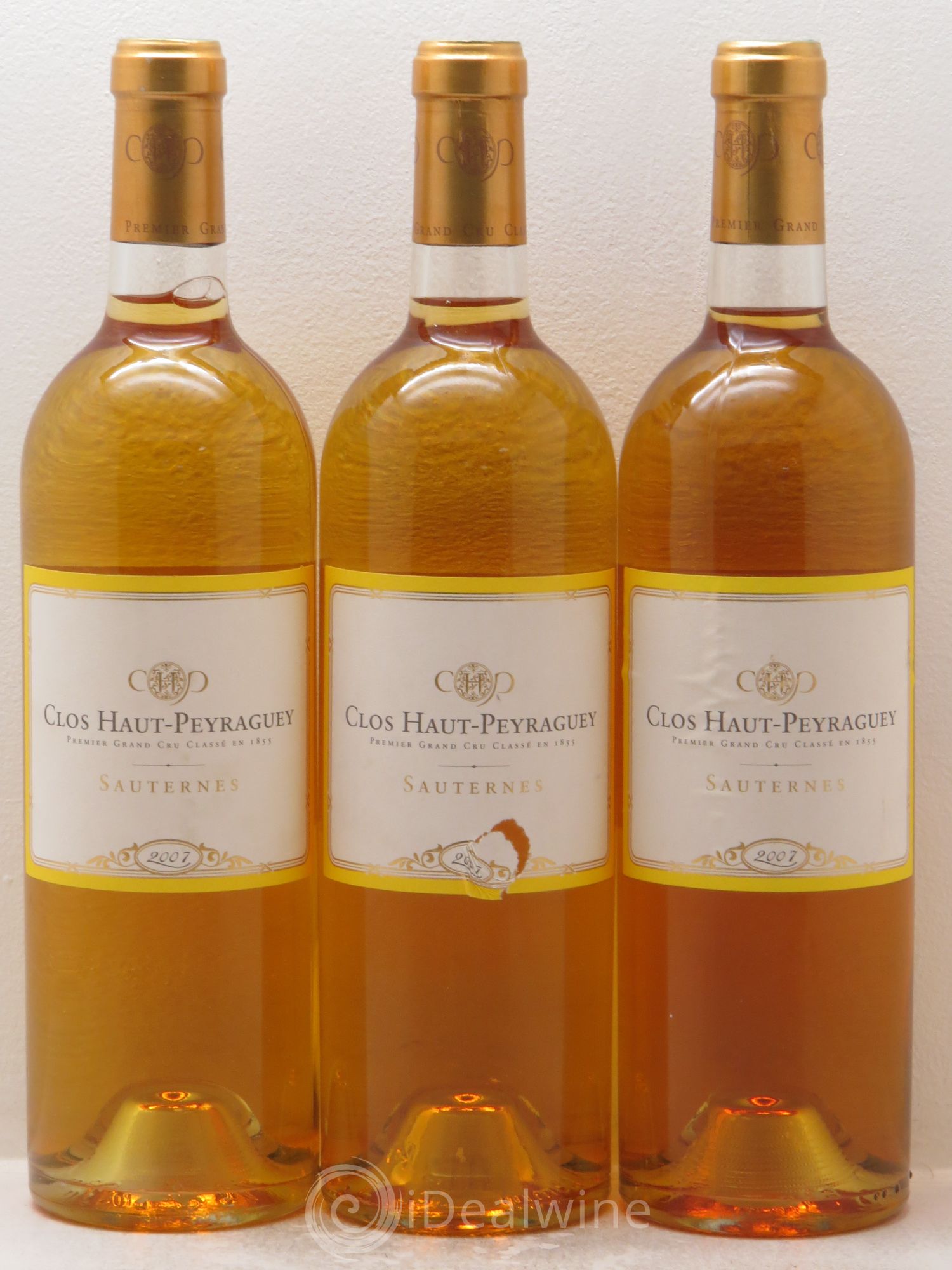 Clos Haut-Peyraguey 1er Grand Cru Classé 2007 - Lotto di 3 bottiglie - 0
