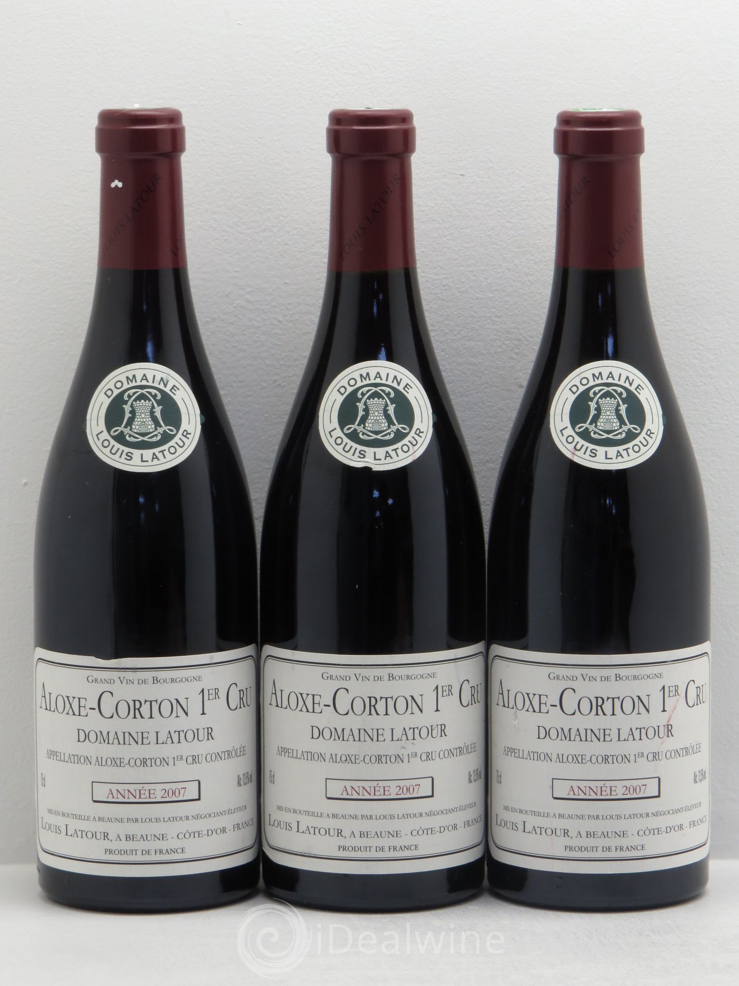 Aloxe-Corton 1er Cru 2007 - Lot de 3 bouteilles - 0