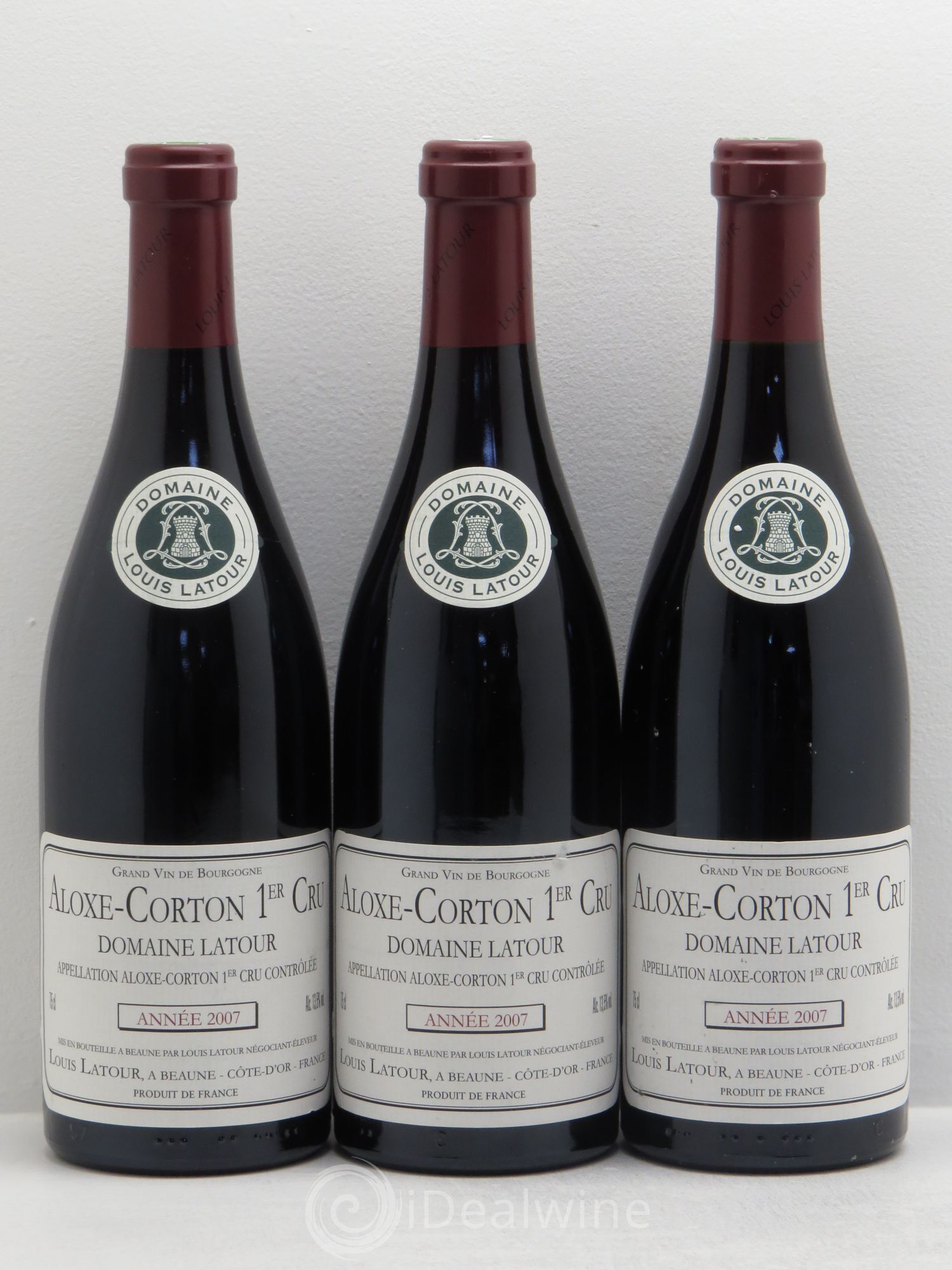 Aloxe-Corton 1er Cru 2007 - Lot de 3 bouteilles - 0
