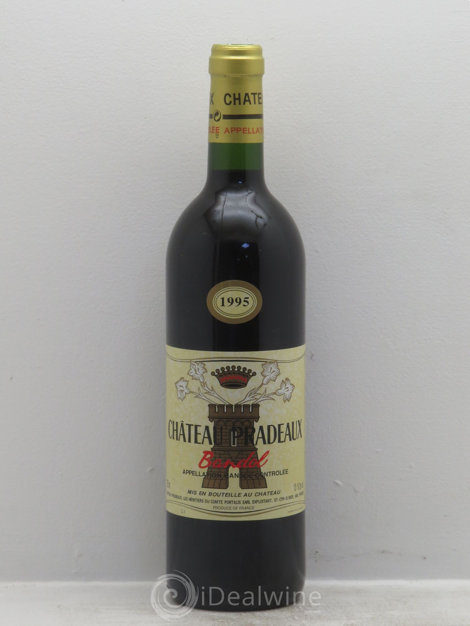 Bandol Château Pradeaux Famille Portalis 1995 - Lot de 1 bouteille - 0