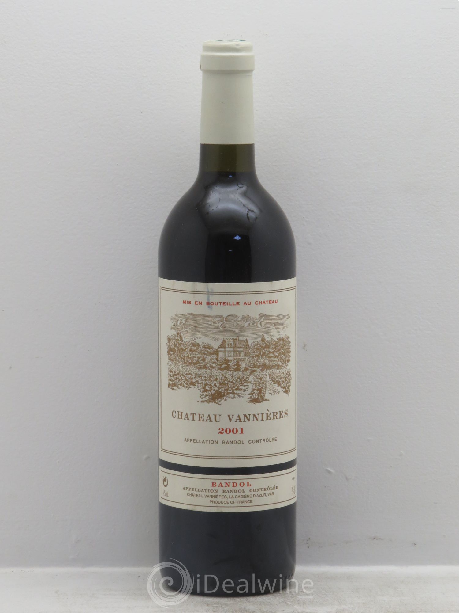 Bandol Château Vannières Éric et Charles-Éric Boisseaux 2001 - Lot de 1 bouteille - 0