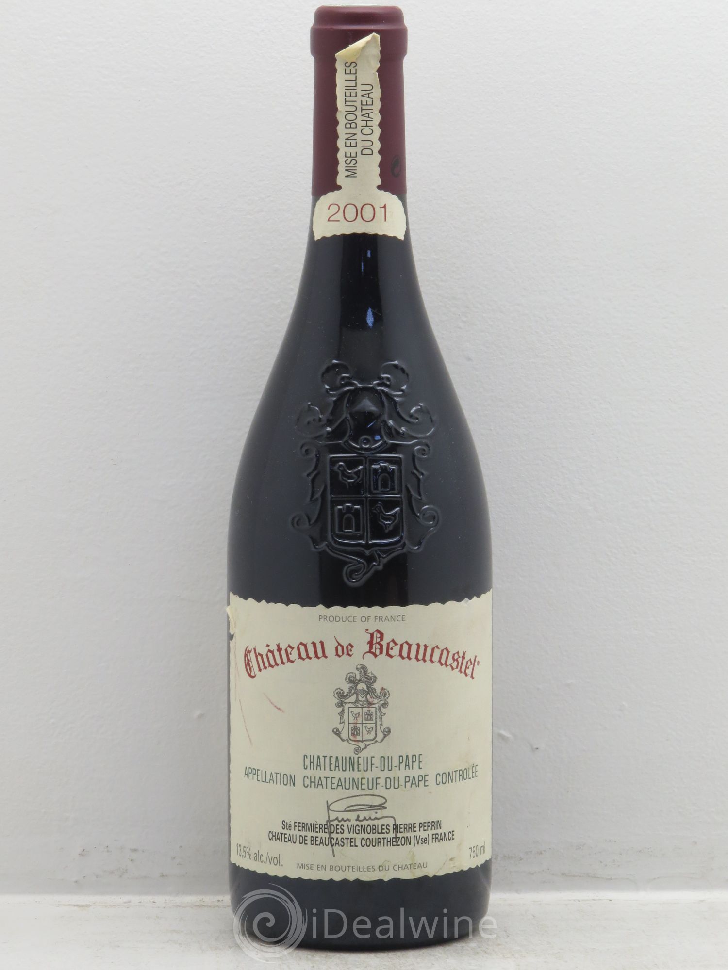 Châteauneuf-du-Pape Château de Beaucastel Famille Perrin 2001 - Lot de 1 bouteille - 0