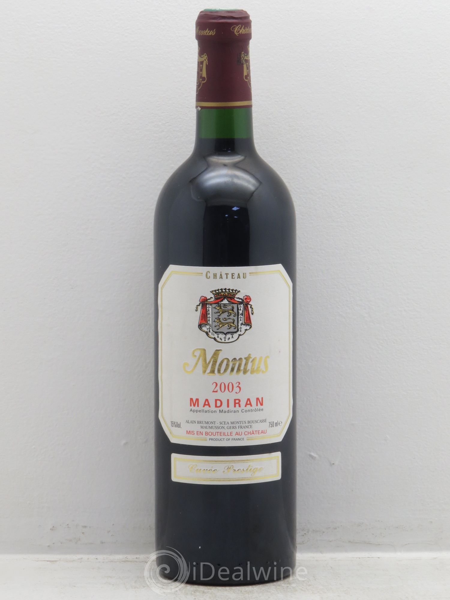 Madiran Château Montus Alain Brumont 2003 - Lot de 1 bouteille - 0