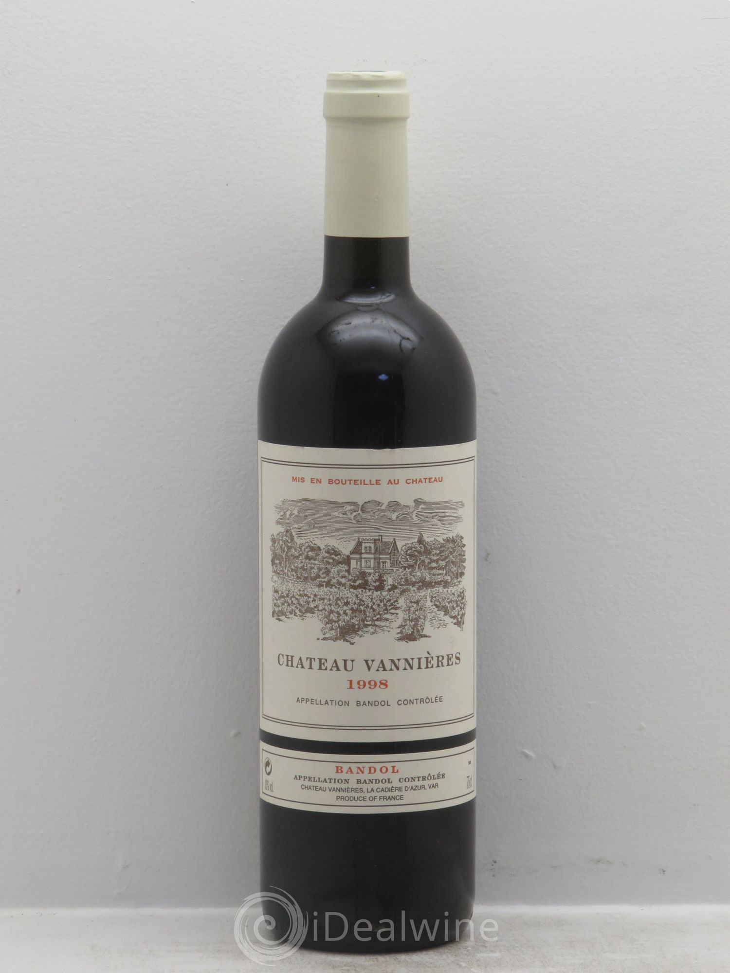 Bandol Château Vannières Éric et Charles-Éric Boisseaux 1998 - Lot de 1 bouteille - 0