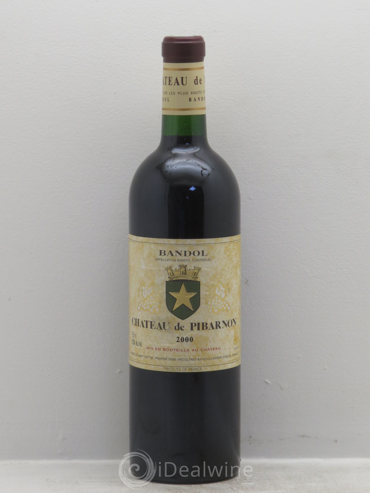Bandol Château de Pibarnon Comte de Saint-Victor 2000 - Lot de 1 bouteille - 0