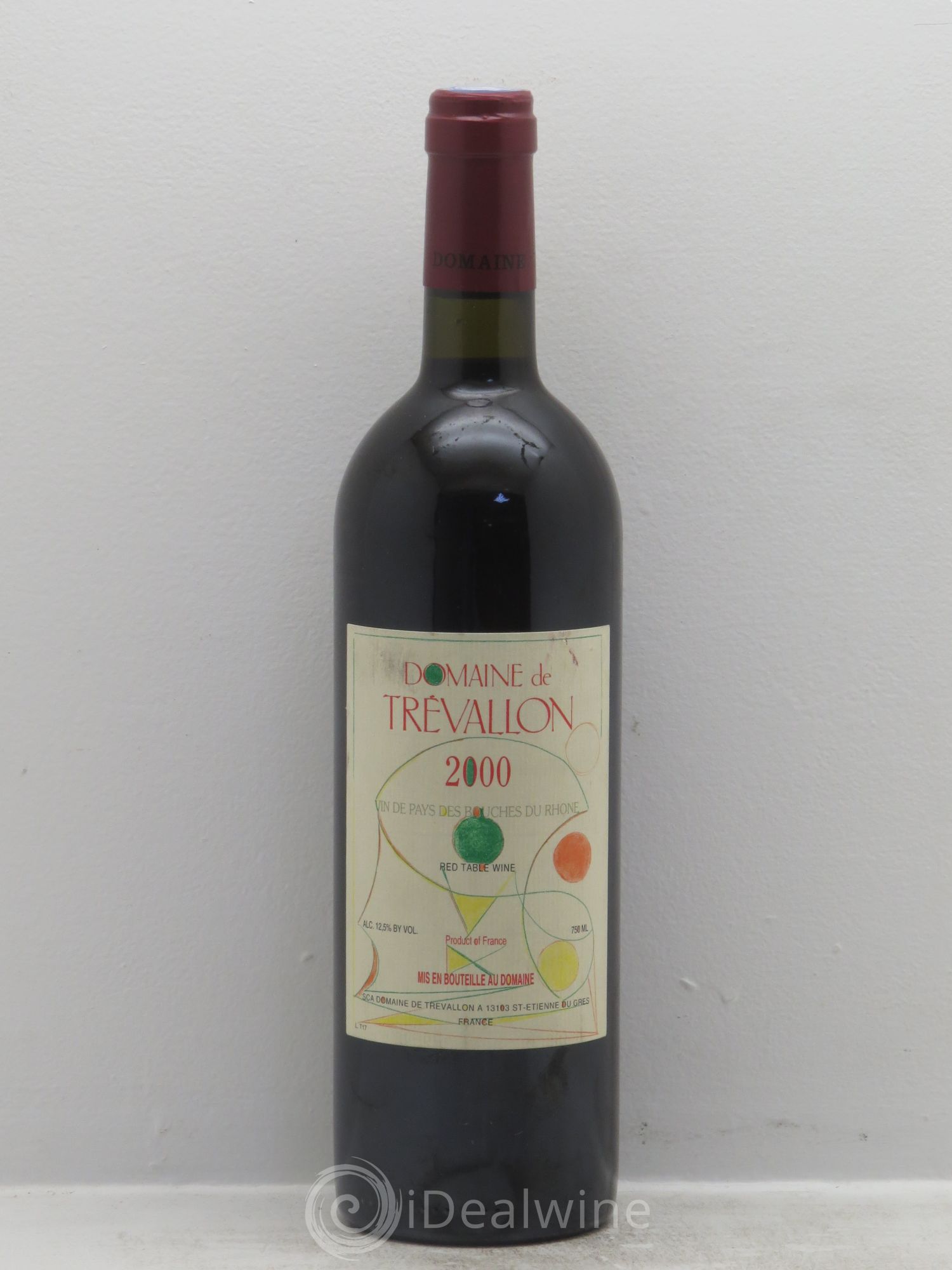 VDP Bouches du Rhône Trévallon (Domaine de) Eloi Dürrbach 2000 - Lot de 1 bouteille - 0