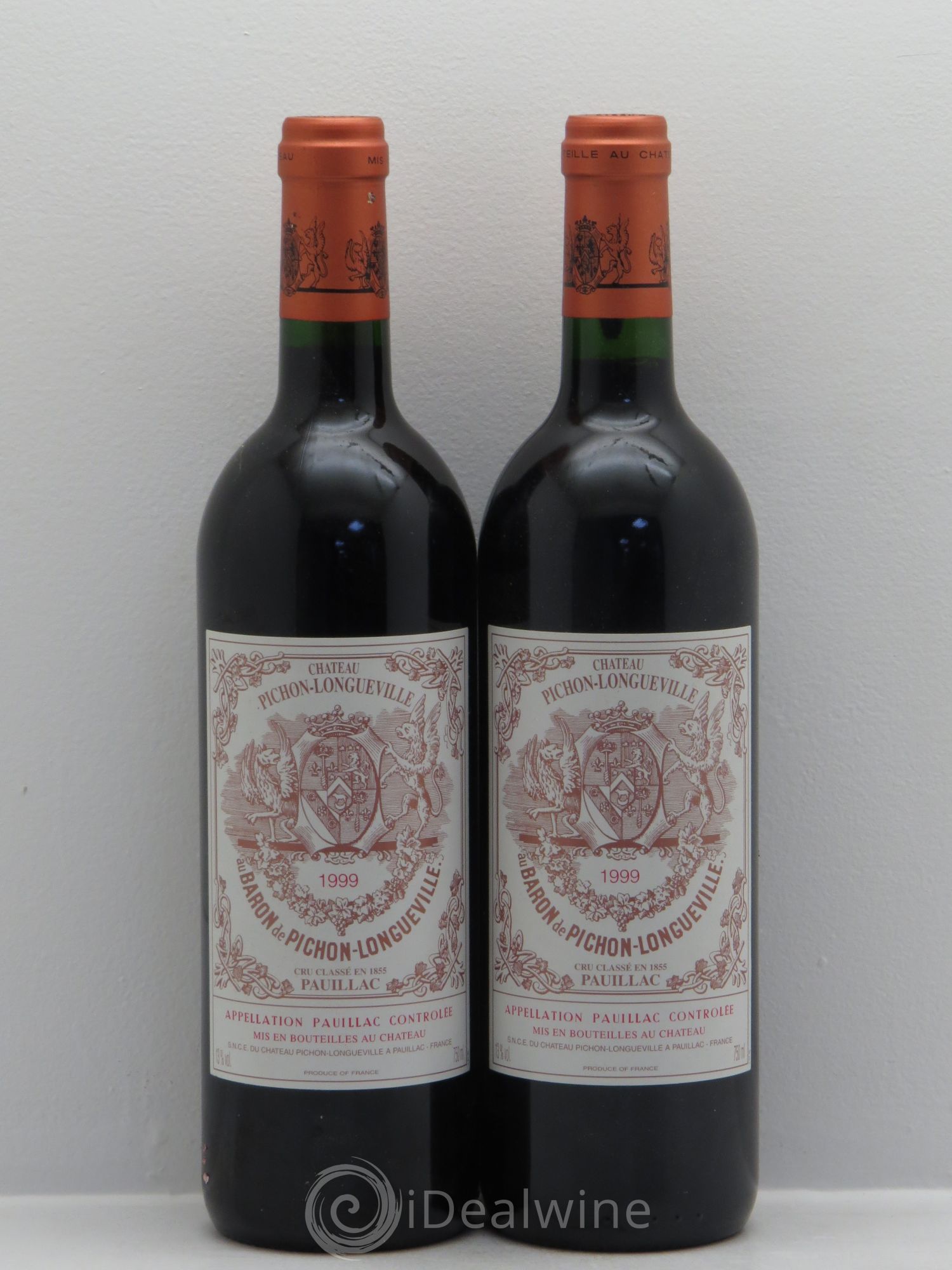 Pichon Longueville Baron 2ème Grand Cru Classé 1999 - Lot de 2 bouteilles - 0
