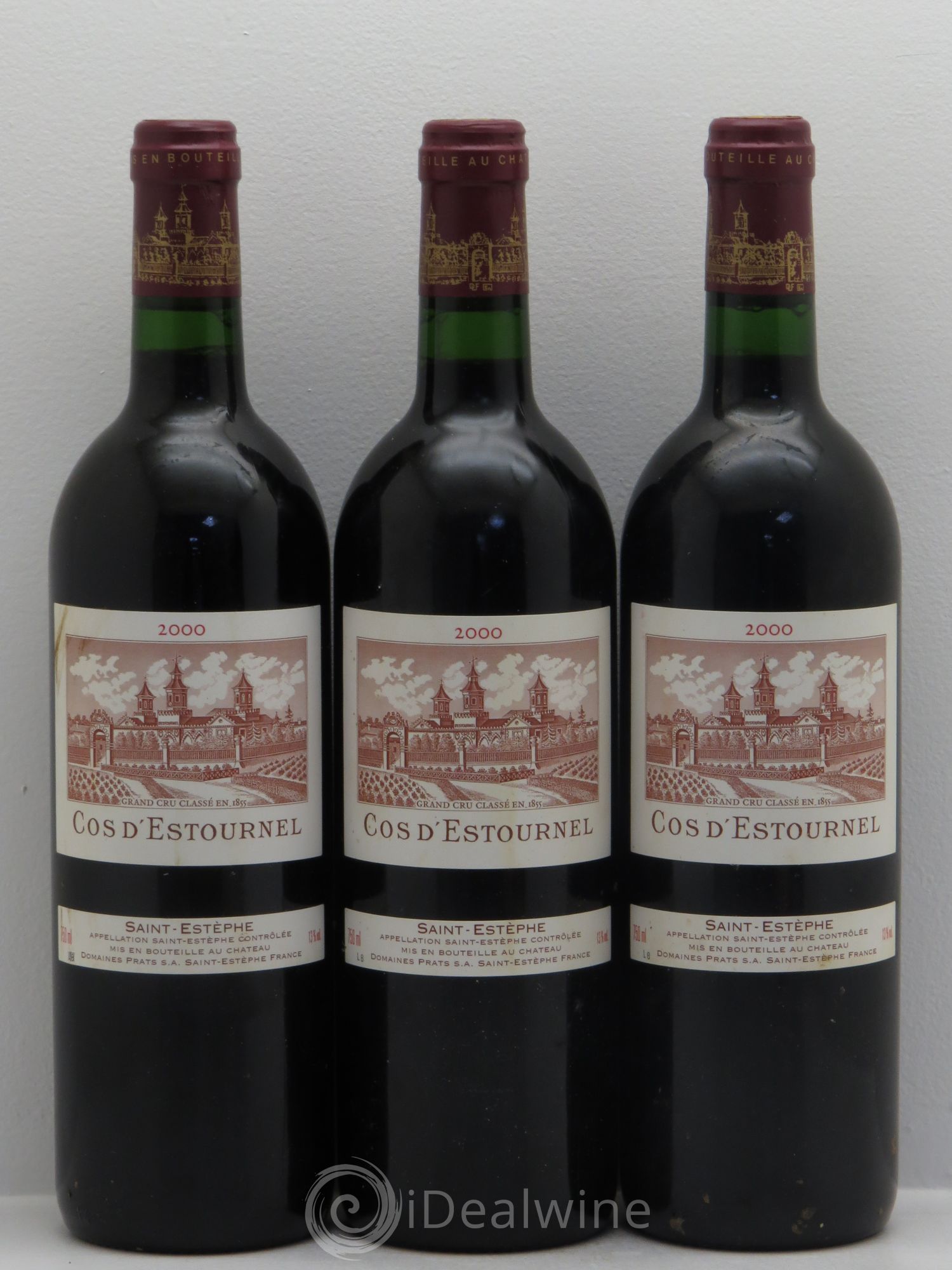 Cos d'Estournel 2ème Grand Cru Classé 2000 - Lot de 3 bouteilles - 0