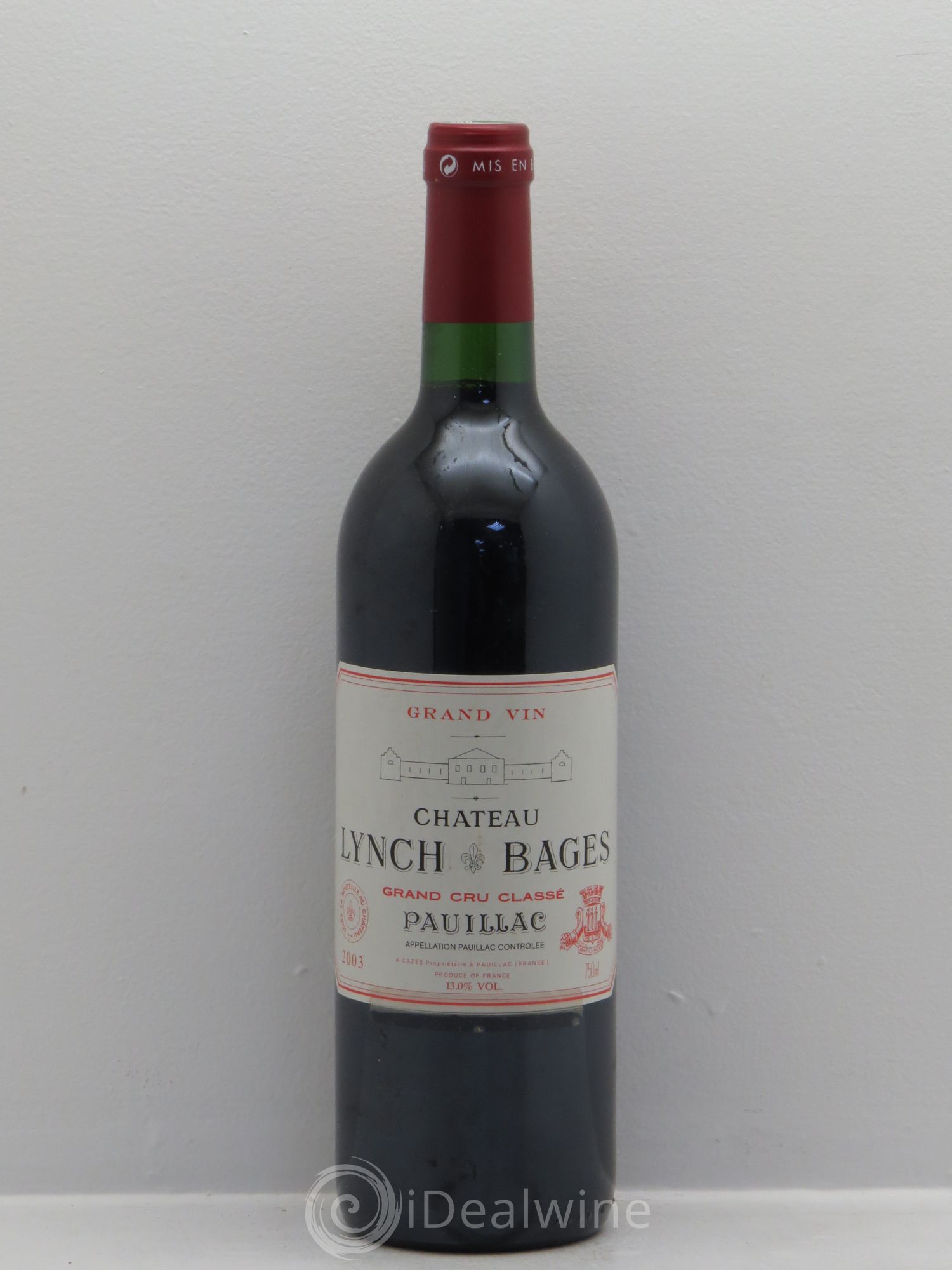 Château Lynch Bages 5ème Grand Cru Classé 2003 - Lot de 1 bouteille - 0