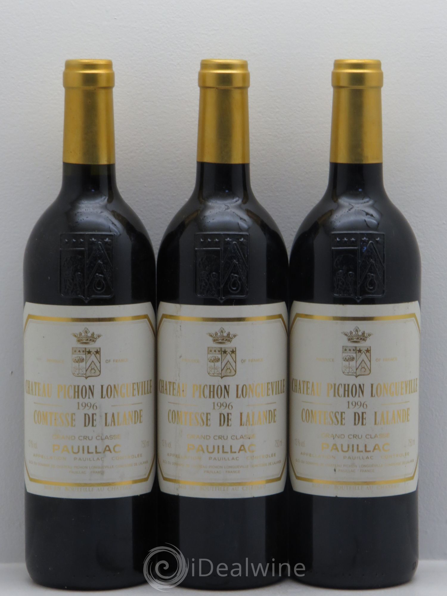 Château Pichon Longueville Comtesse de Lalande 2ème Grand Cru Classé 1996 - Lot de 3 bouteilles - 0