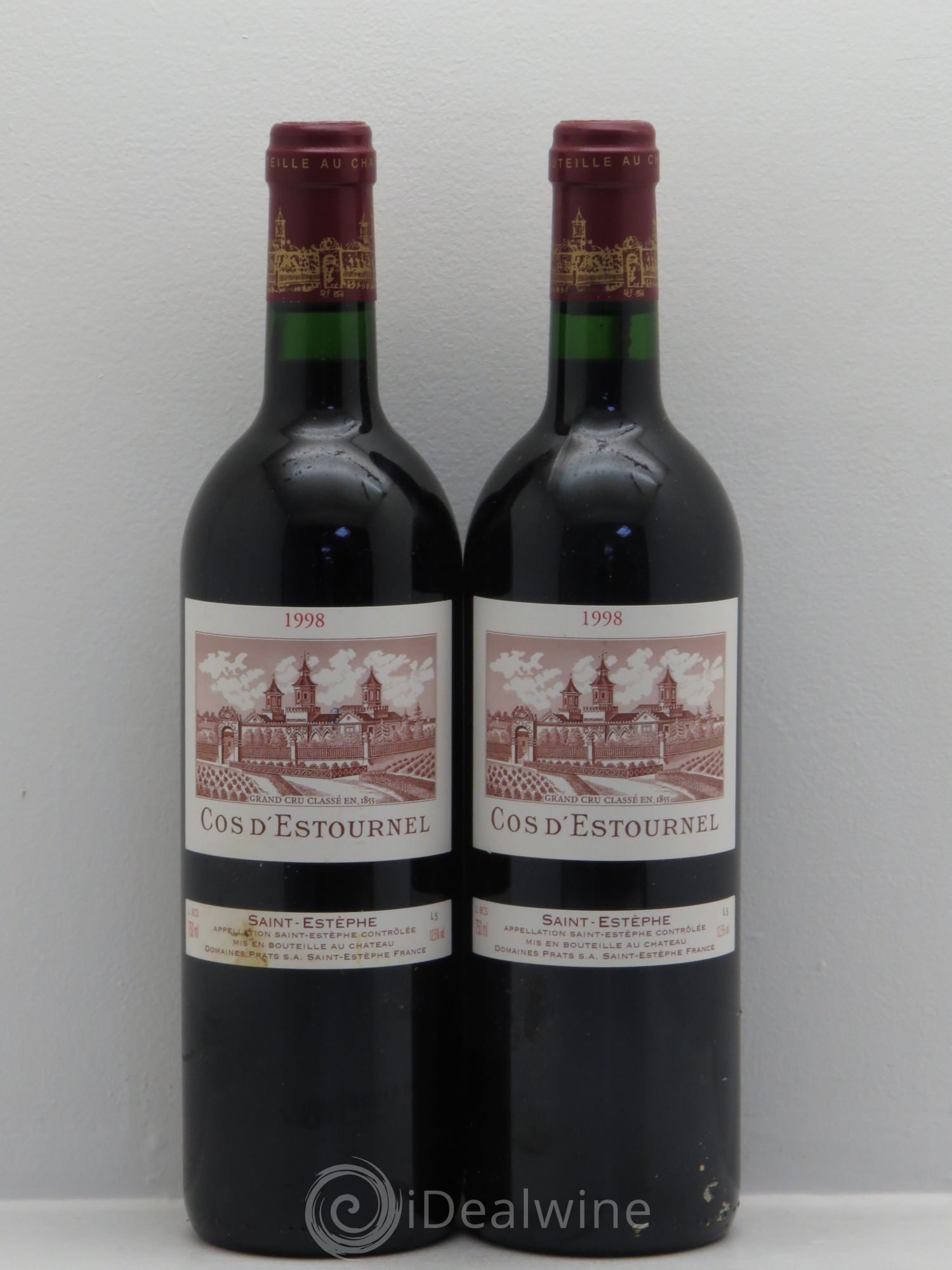Cos d'Estournel 2ème Grand Cru Classé 1998 - Lot de 2 bouteilles - 0