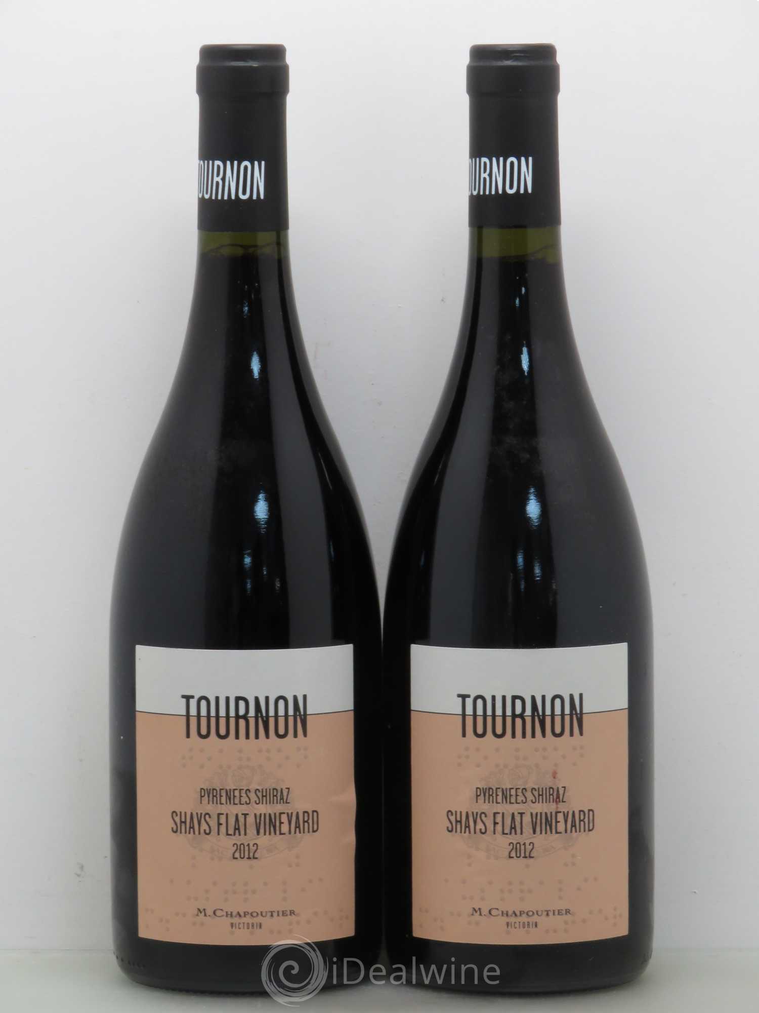 Divers Tournon Shays Flat Vineyard - Chapoutier Shiraz 2012 - Posten von 2 Flaschen - 0