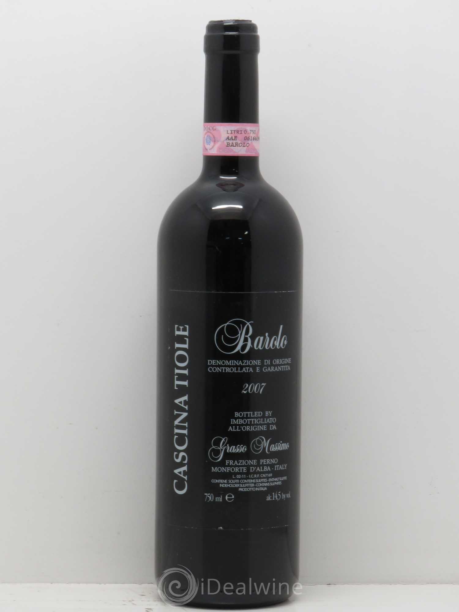 Barolo DOCG Barolo Massimo Grasso Cascina Tiole 2007 - Lotto di 1 bottiglia - 0